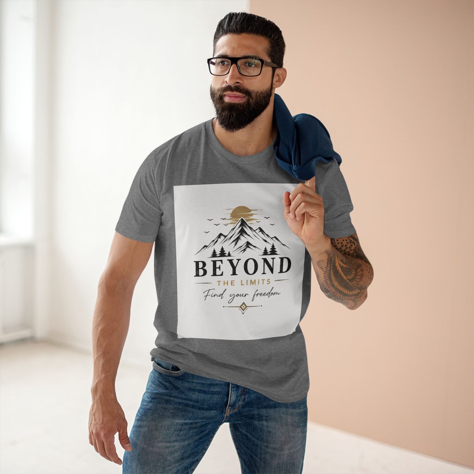 Beyond the Limits Mountain T-Shirt — "Find Your Freedom" Adventure Tee - Image 19