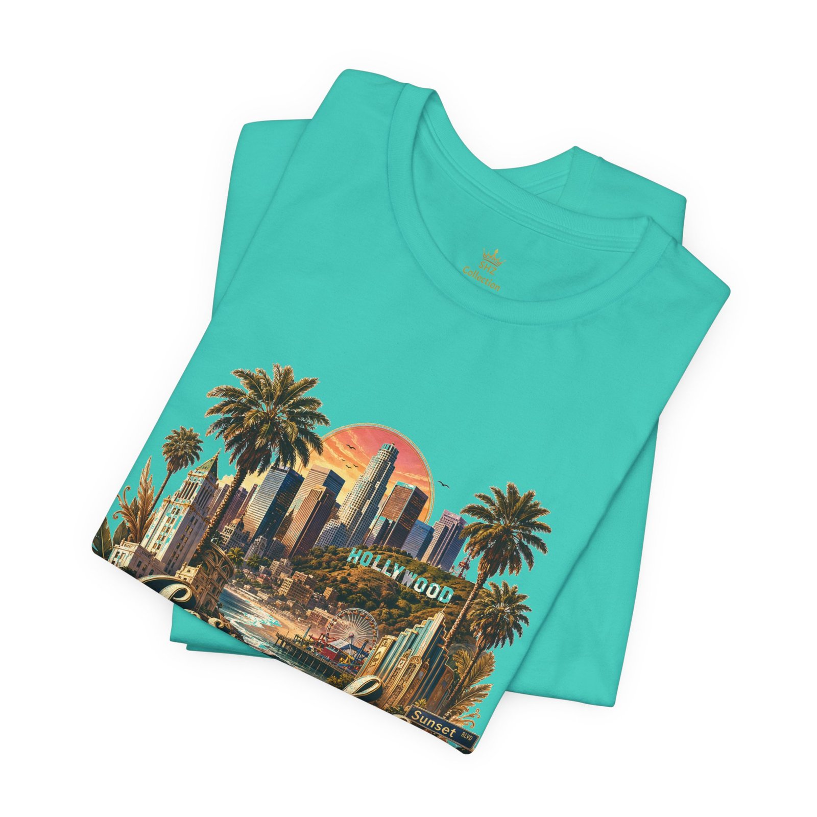 Los Angeles Vintage Skyline Tee — Retro Hollywood LA City T-Shirt - Image 99