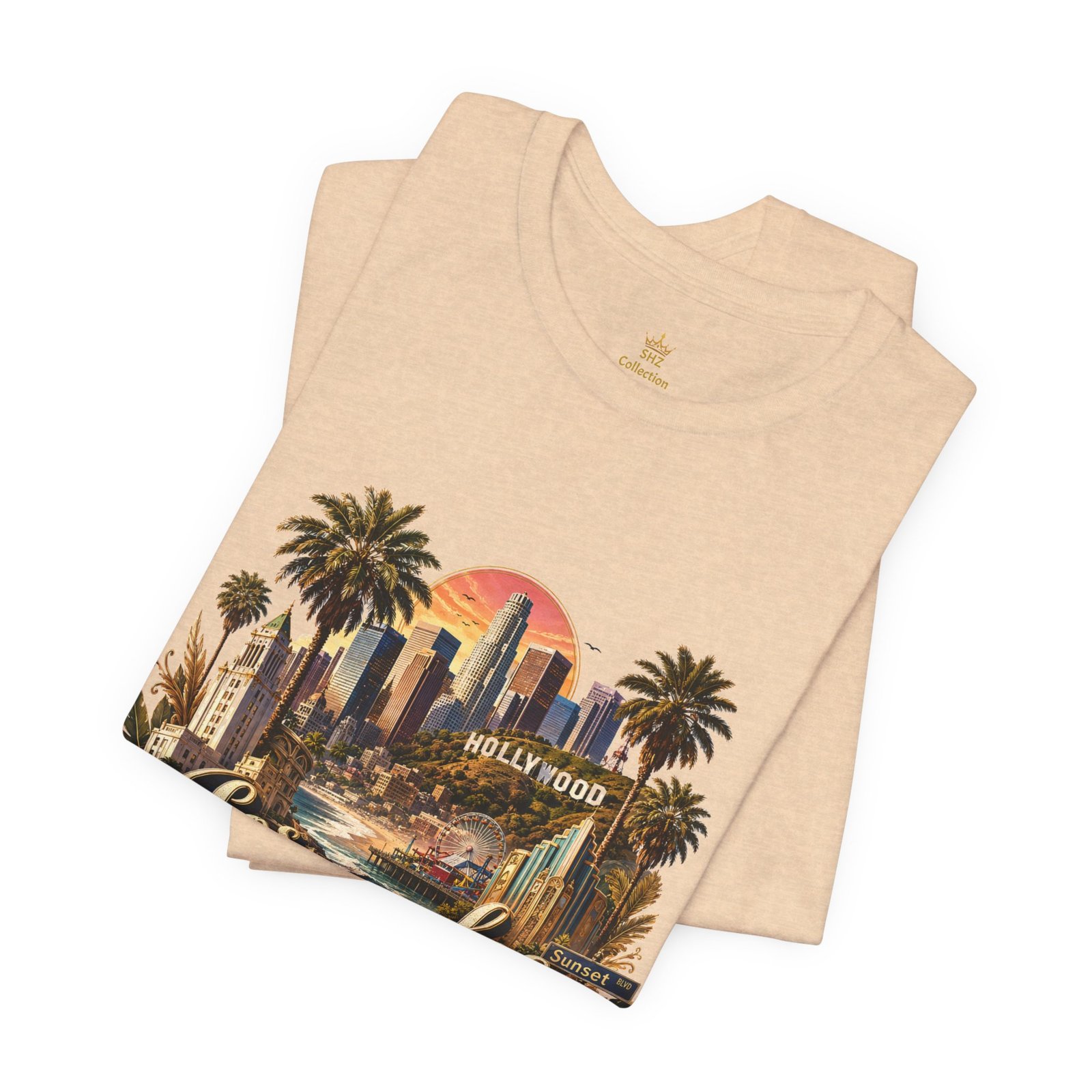 Los Angeles Vintage Skyline Tee — Retro Hollywood LA City T-Shirt - Image 75