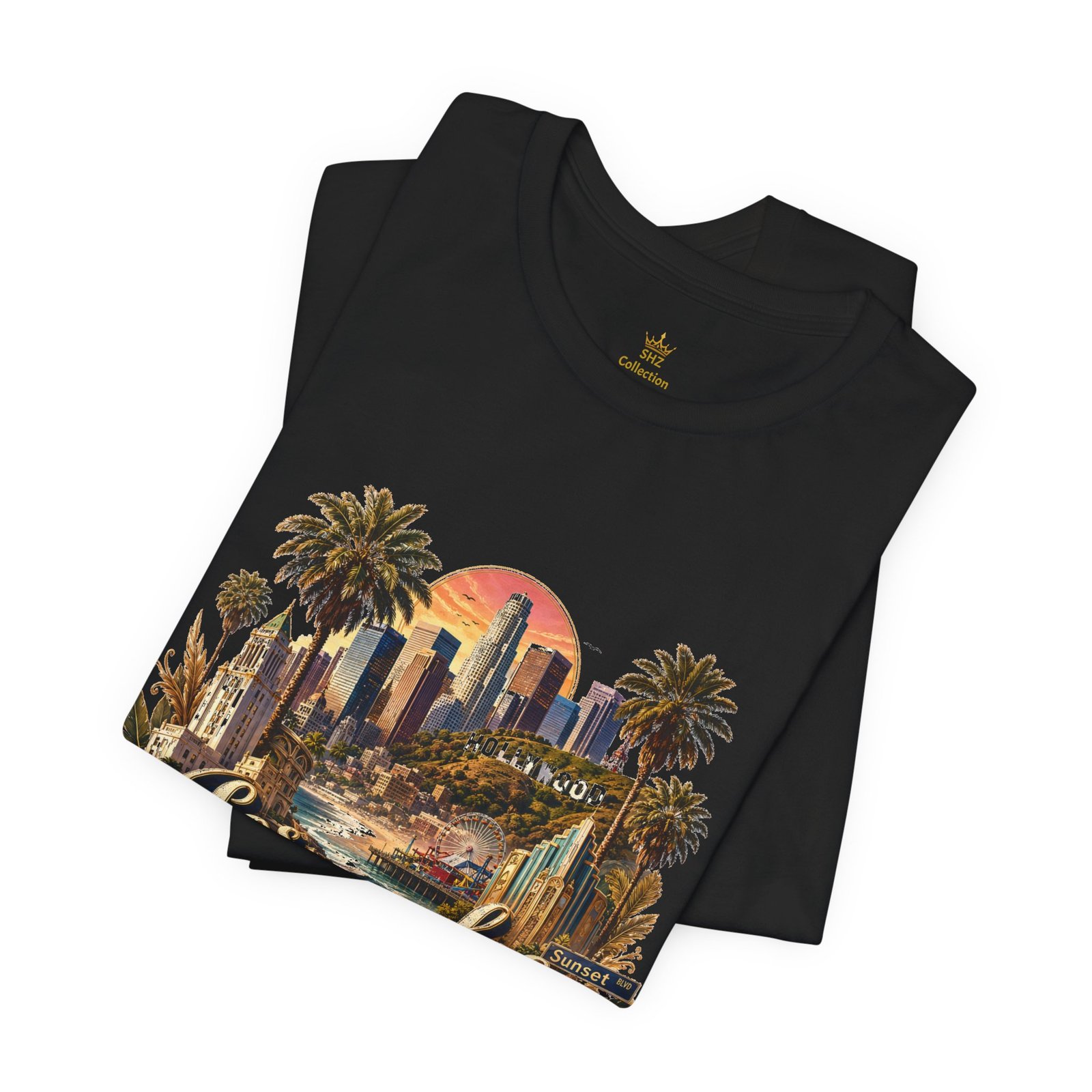 Los Angeles Vintage Skyline Tee — Retro Hollywood LA City T-Shirt - Image 35