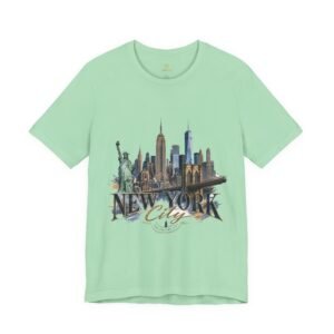 New York City Skyline Tee — Vintage Statue of Liberty & Manhattan Graphic T‑Shirt