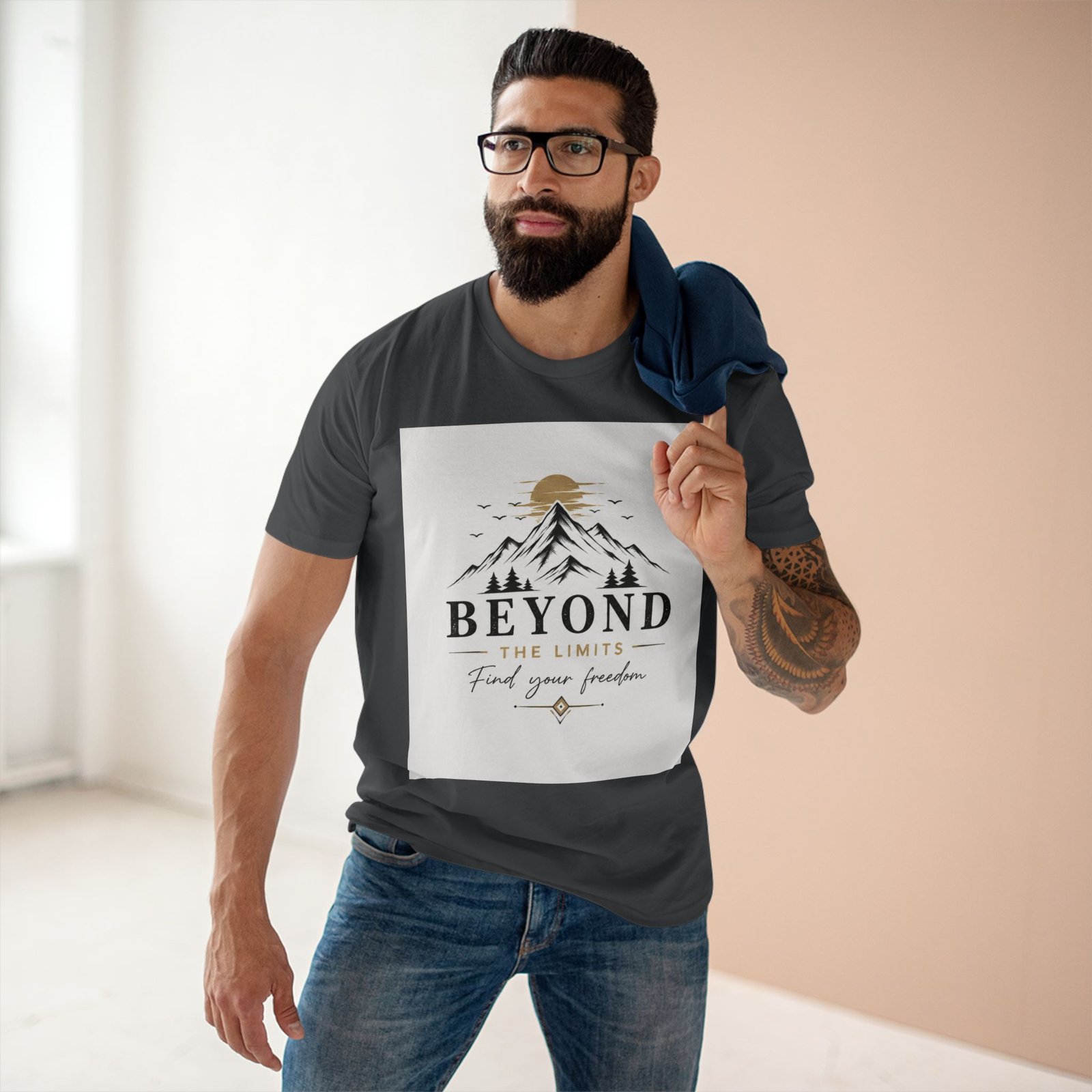 Beyond the Limits Mountain T-Shirt — "Find Your Freedom" Adventure Tee - Image 23