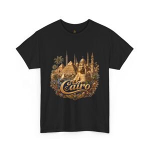 Cairo Vintage Travel T-Shirt — Egypt Pyramids & Mosque Graphic Tee