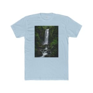 Waterfall Photo T‑Shirt — Forest Cascade Nature Tee