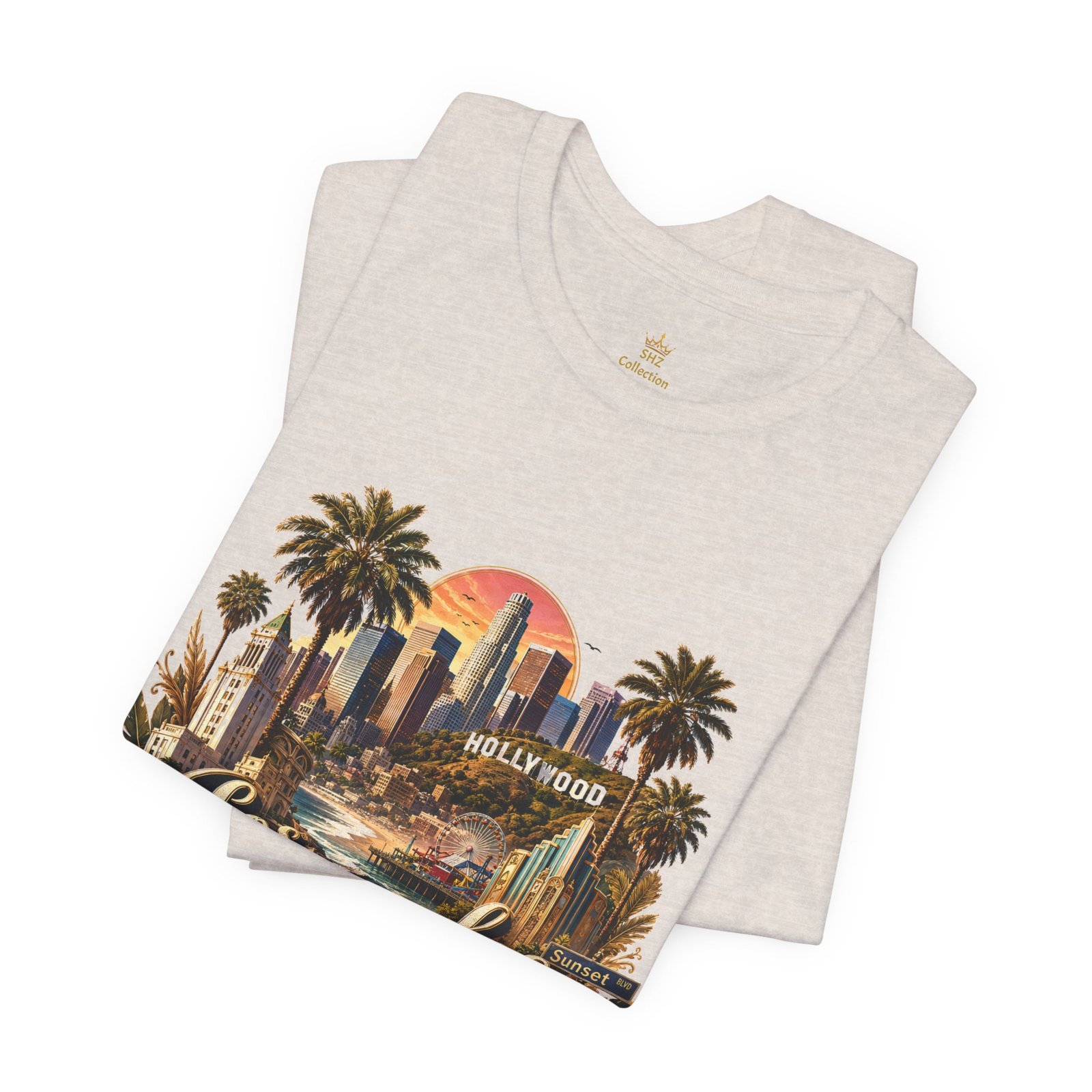 Los Angeles Vintage Skyline Tee — Retro Hollywood LA City T-Shirt - Image 83