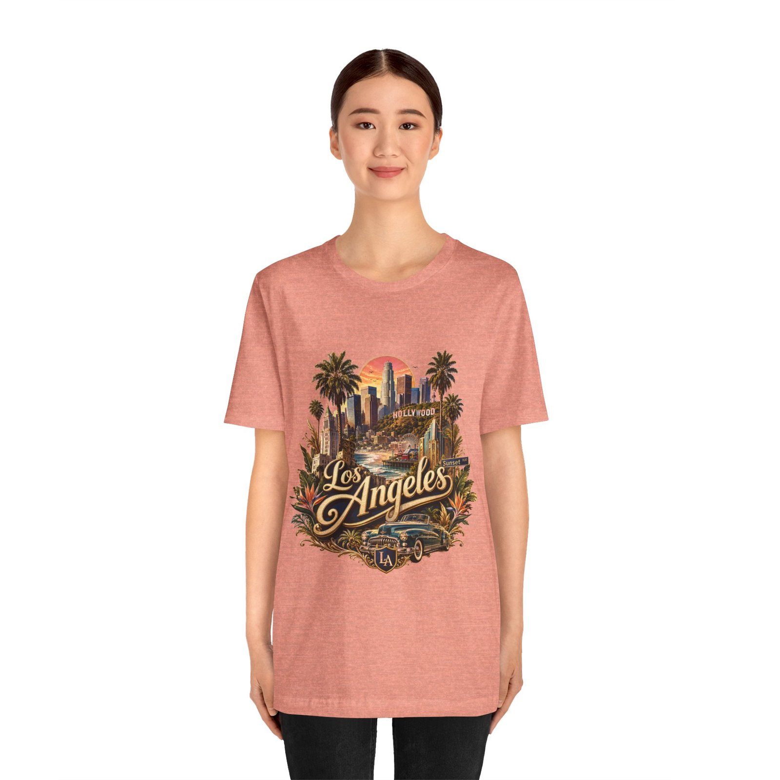 Los Angeles Vintage Skyline Tee — Retro Hollywood LA City T-Shirt - Image 45