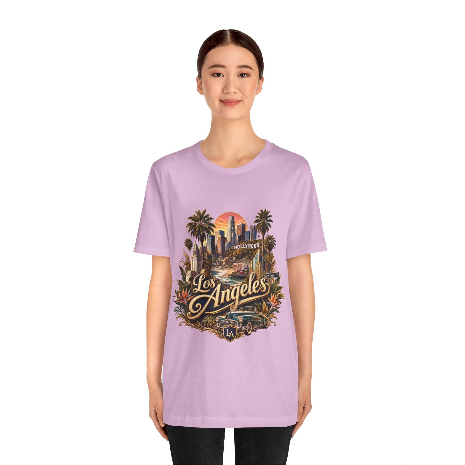 Los Angeles Vintage Skyline Tee — Retro Hollywood LA City T-Shirt - Image 93