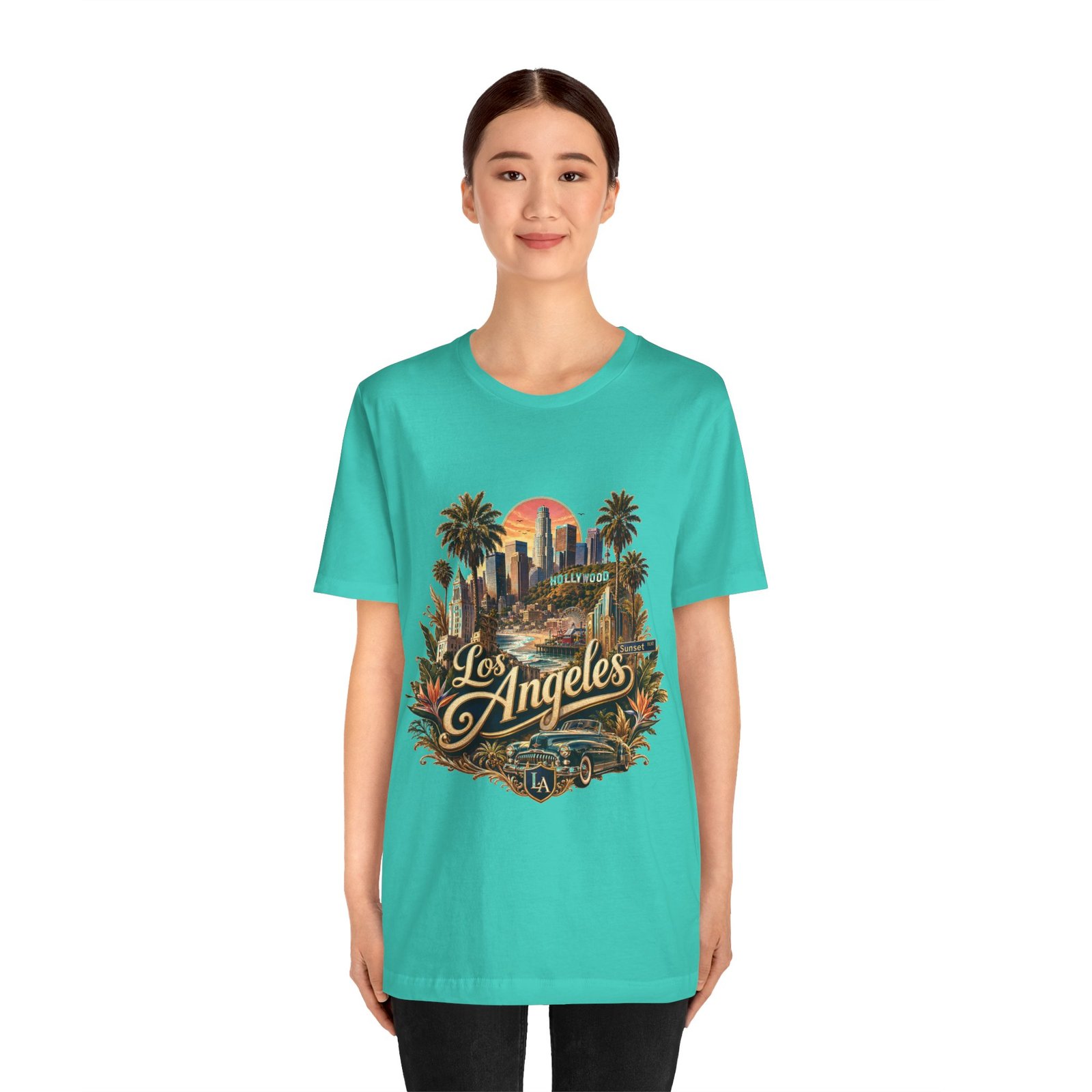 Los Angeles Vintage Skyline Tee — Retro Hollywood LA City T-Shirt - Image 101