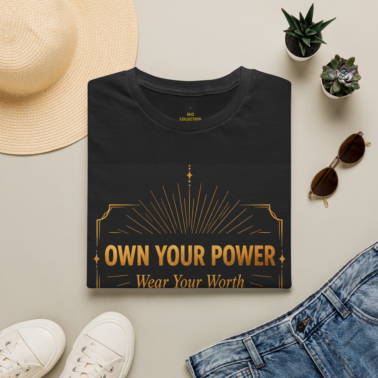 Empowering Tee — "Own Your Power, Wear Your Worth" Inspirational T-Shirt - Image 4