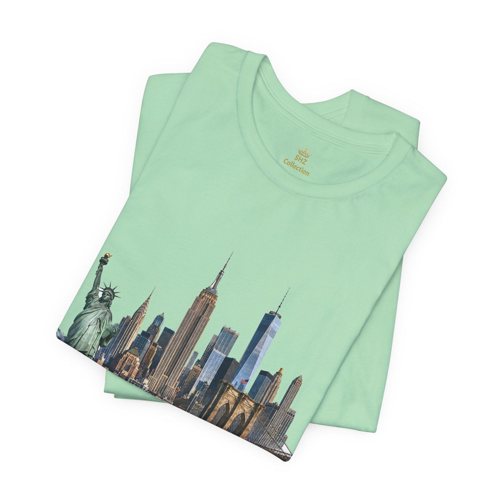 New York City Skyline Tee — Vintage Statue of Liberty & Manhattan Graphic T‑Shirt - Image 3