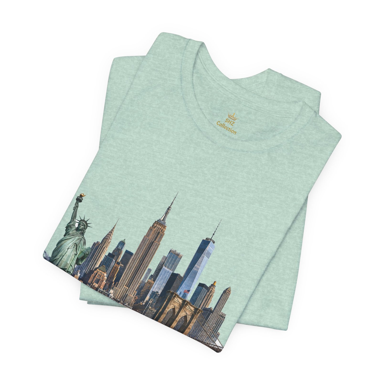New York City Skyline Tee — Vintage Statue of Liberty & Manhattan Graphic T‑Shirt - Image 17