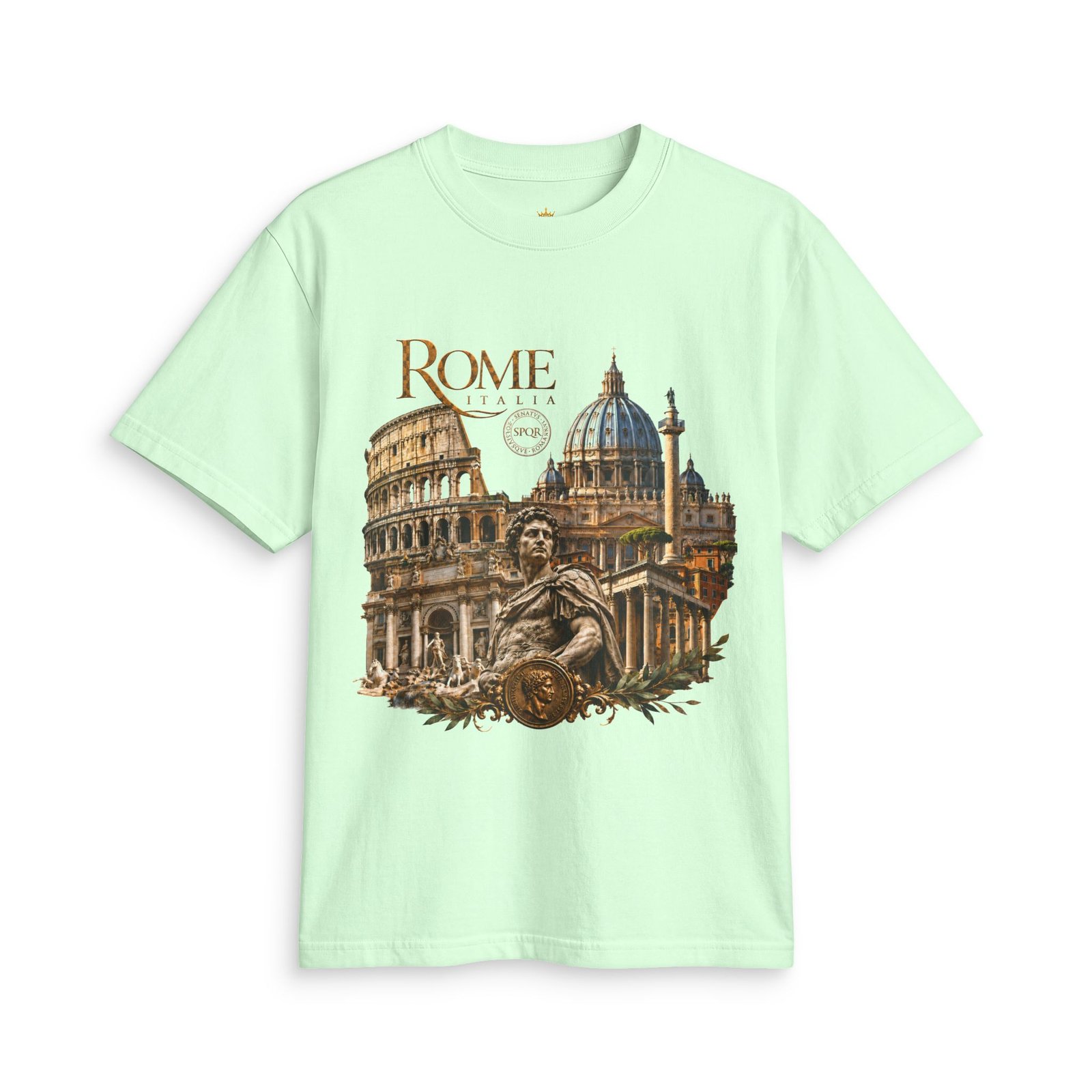 Rome Italy Vintage Architecture T-Shirt — Colosseum & St. Peter’s Basilica Travel Tee - Image 17
