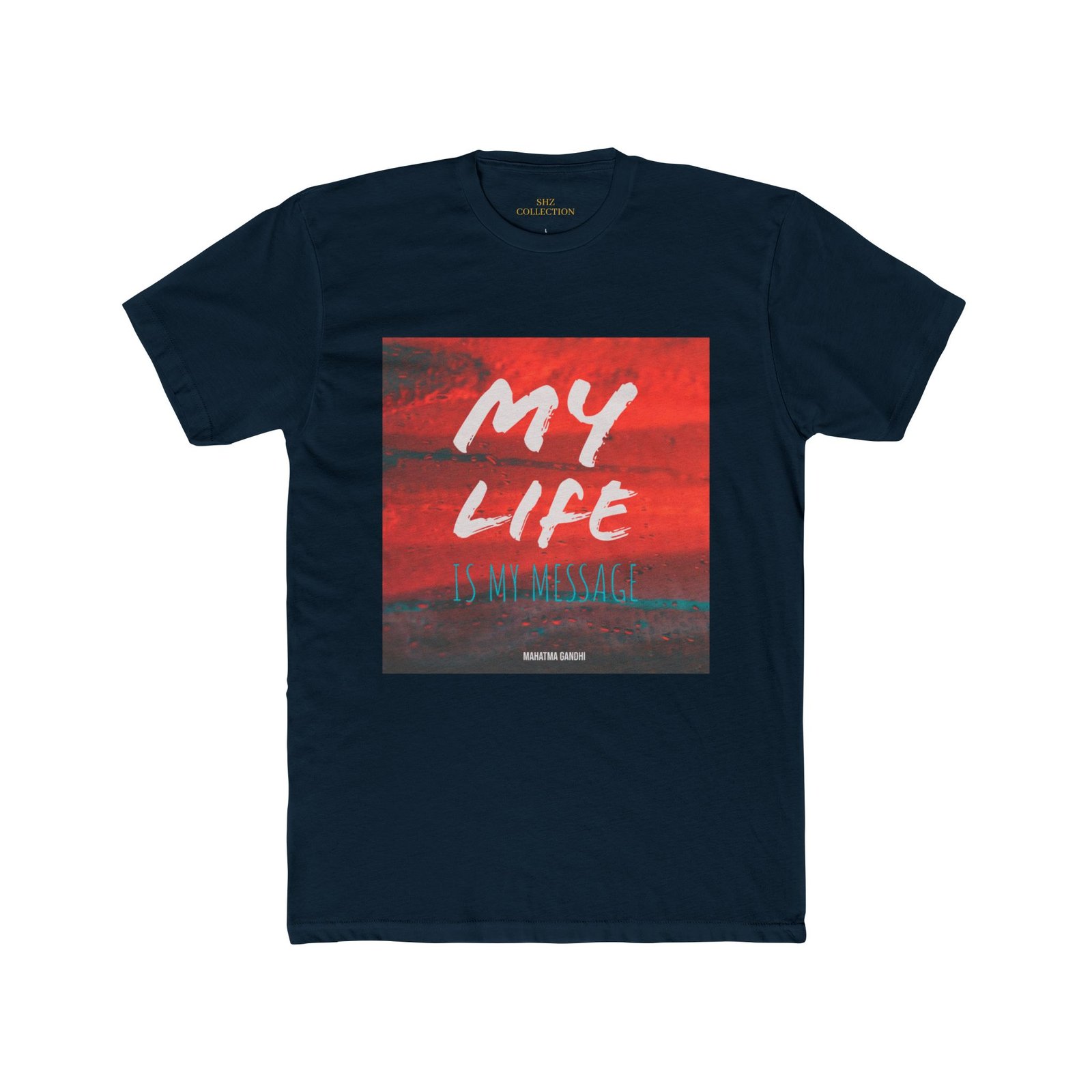 My Life Graphic Tee — "Actions > Words" Motivational Cotton T-Shirt - Image 4