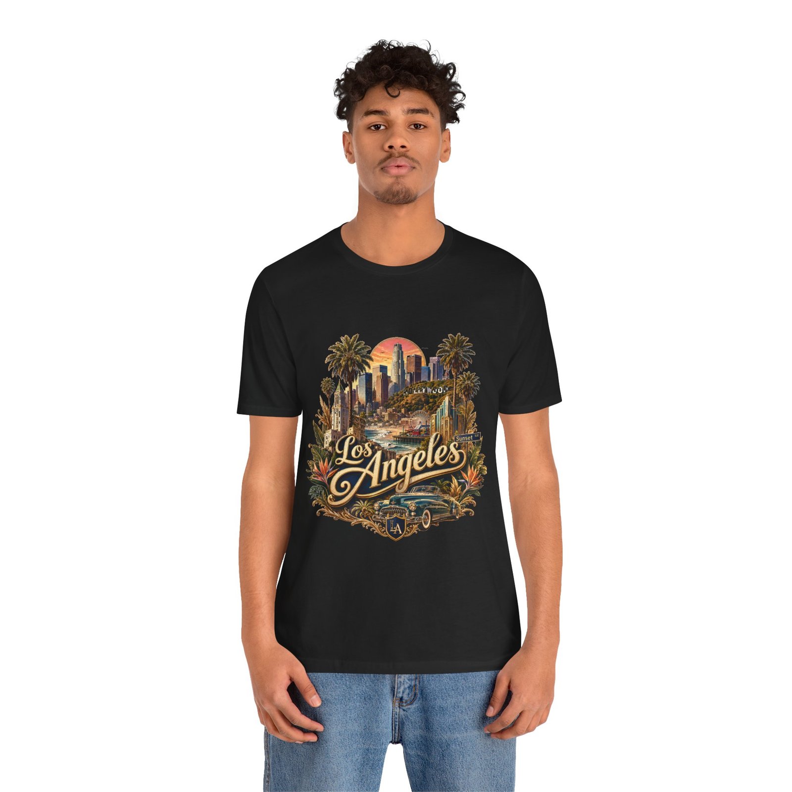 Los Angeles Vintage Skyline Tee — Retro Hollywood LA City T-Shirt - Image 38