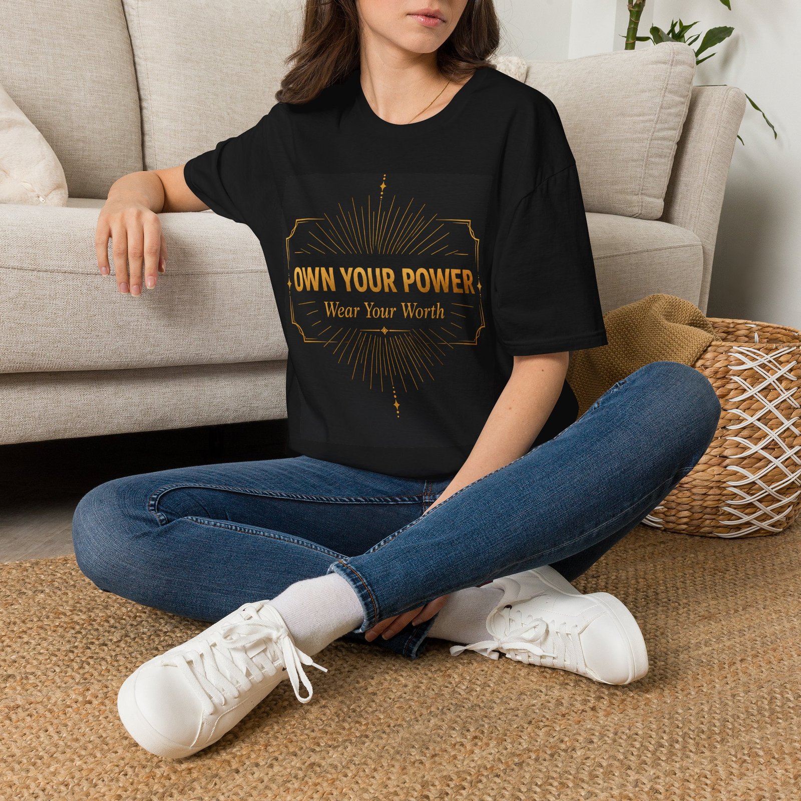 Empowering Tee — "Own Your Power, Wear Your Worth" Inspirational T-Shirt - Image 5