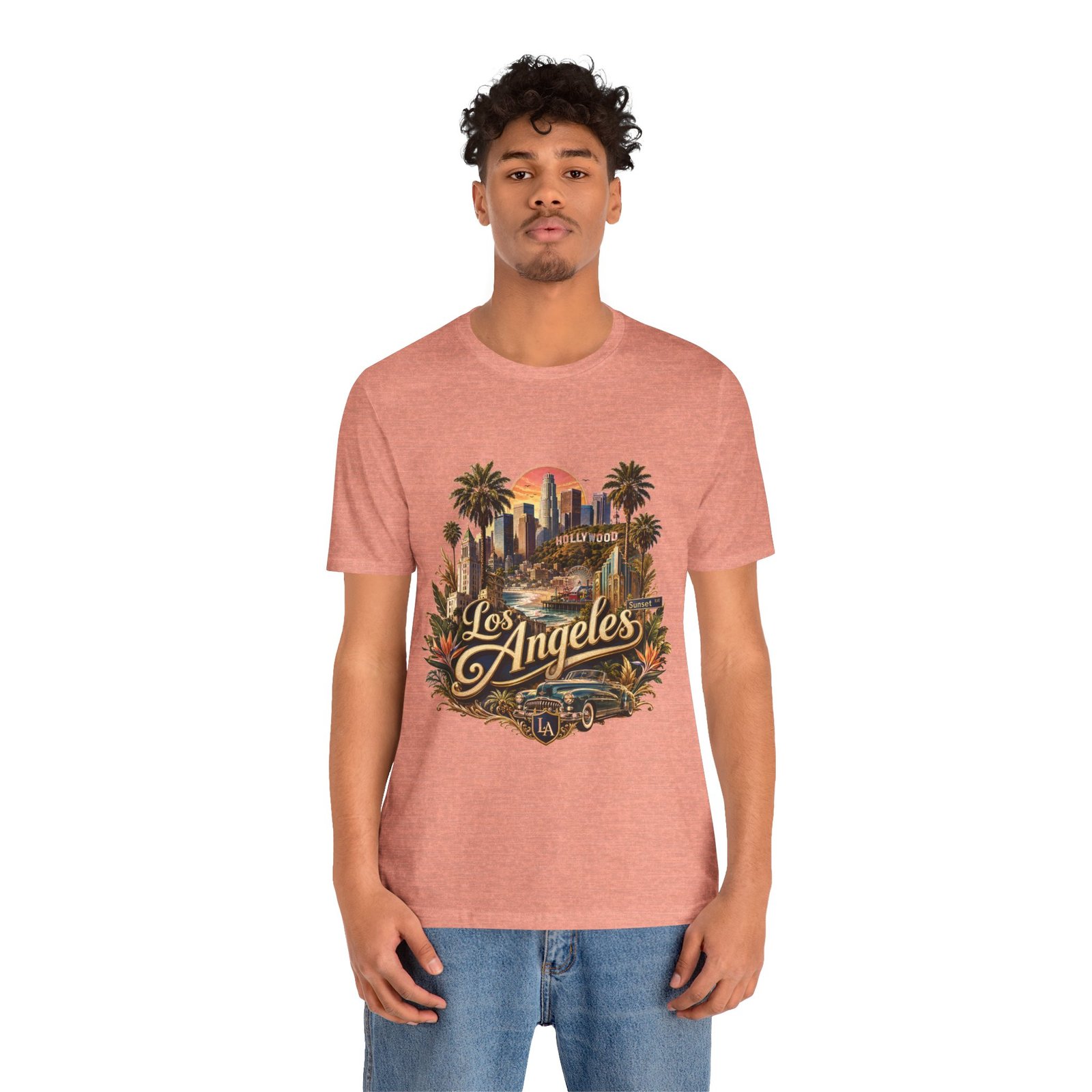 Los Angeles Vintage Skyline Tee — Retro Hollywood LA City T-Shirt - Image 46
