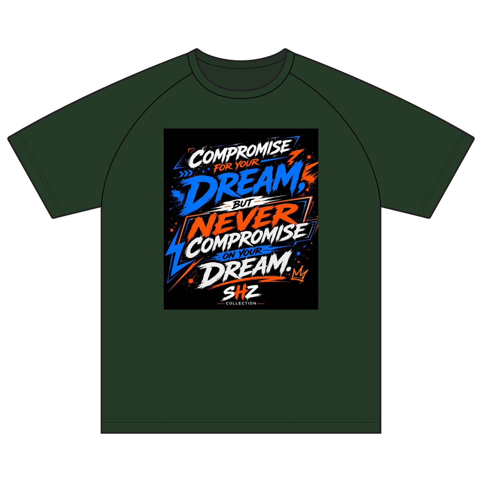 Inspirational Graphic T-Shirt — “Compromise for Your Dream but Never Compromise on Your Dream” - Image 9