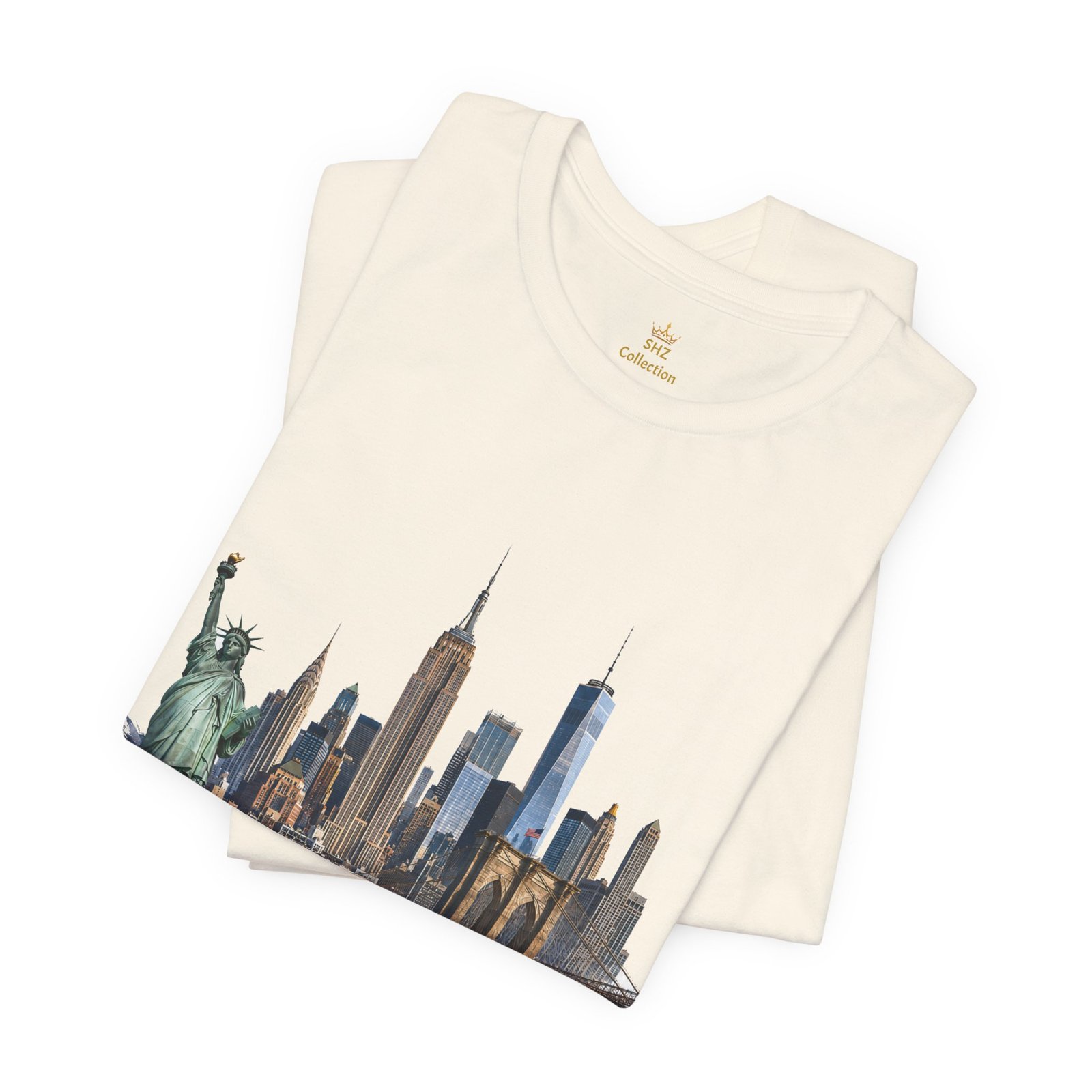 New York City Skyline Tee — Vintage Statue of Liberty & Manhattan Graphic T‑Shirt - Image 10