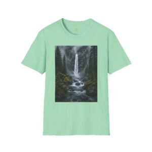 Waterfall Forest T-Shirt — Misty Mountain Falls Nature Tee
