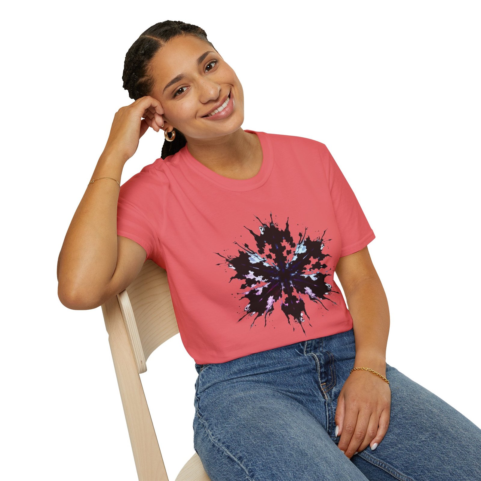 Rorschach Inkblot Graphic T-Shirt — Abstract Symmetry Tee - Image 22
