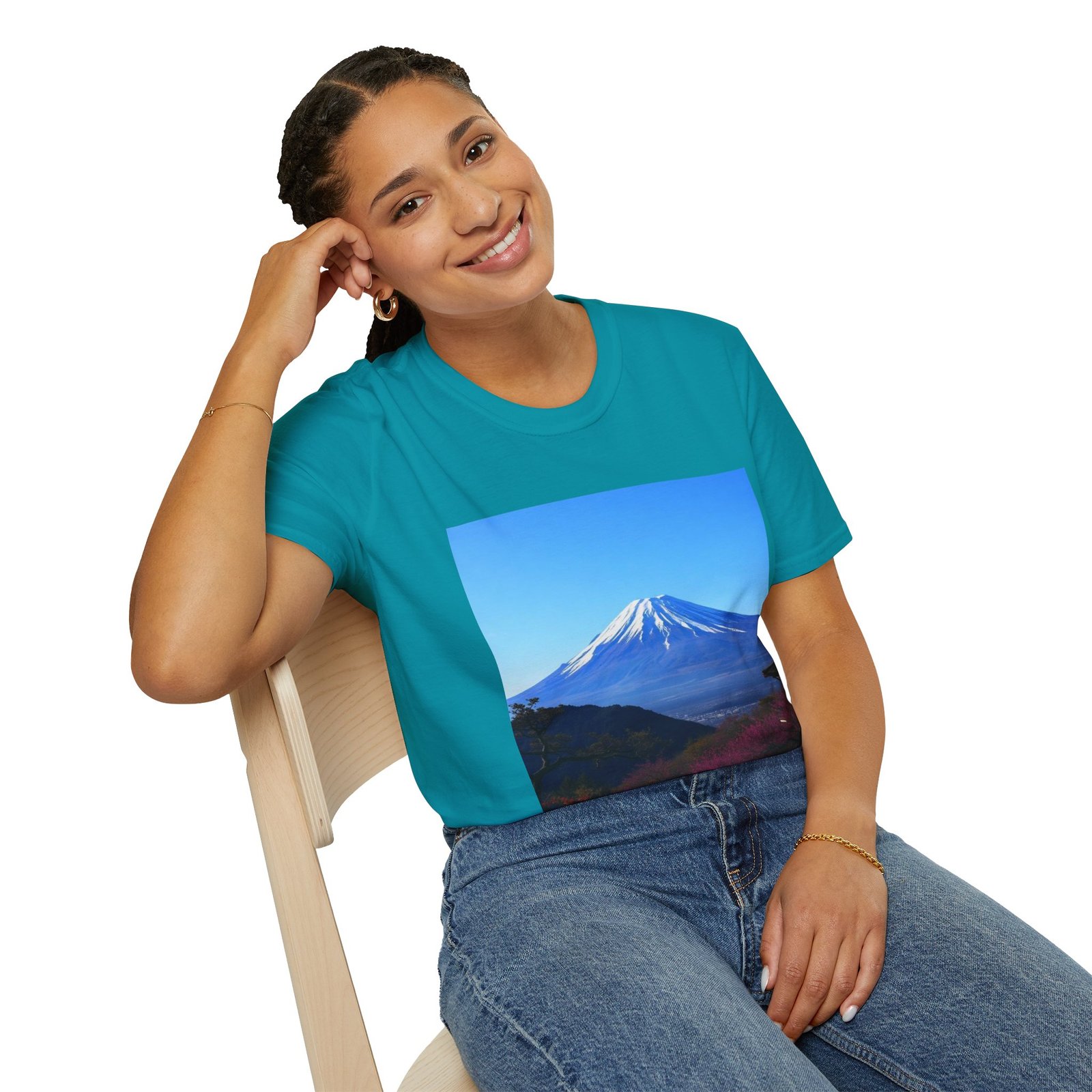 T-Shirt — Serene Mount Fuji Landscape Print - Image 69