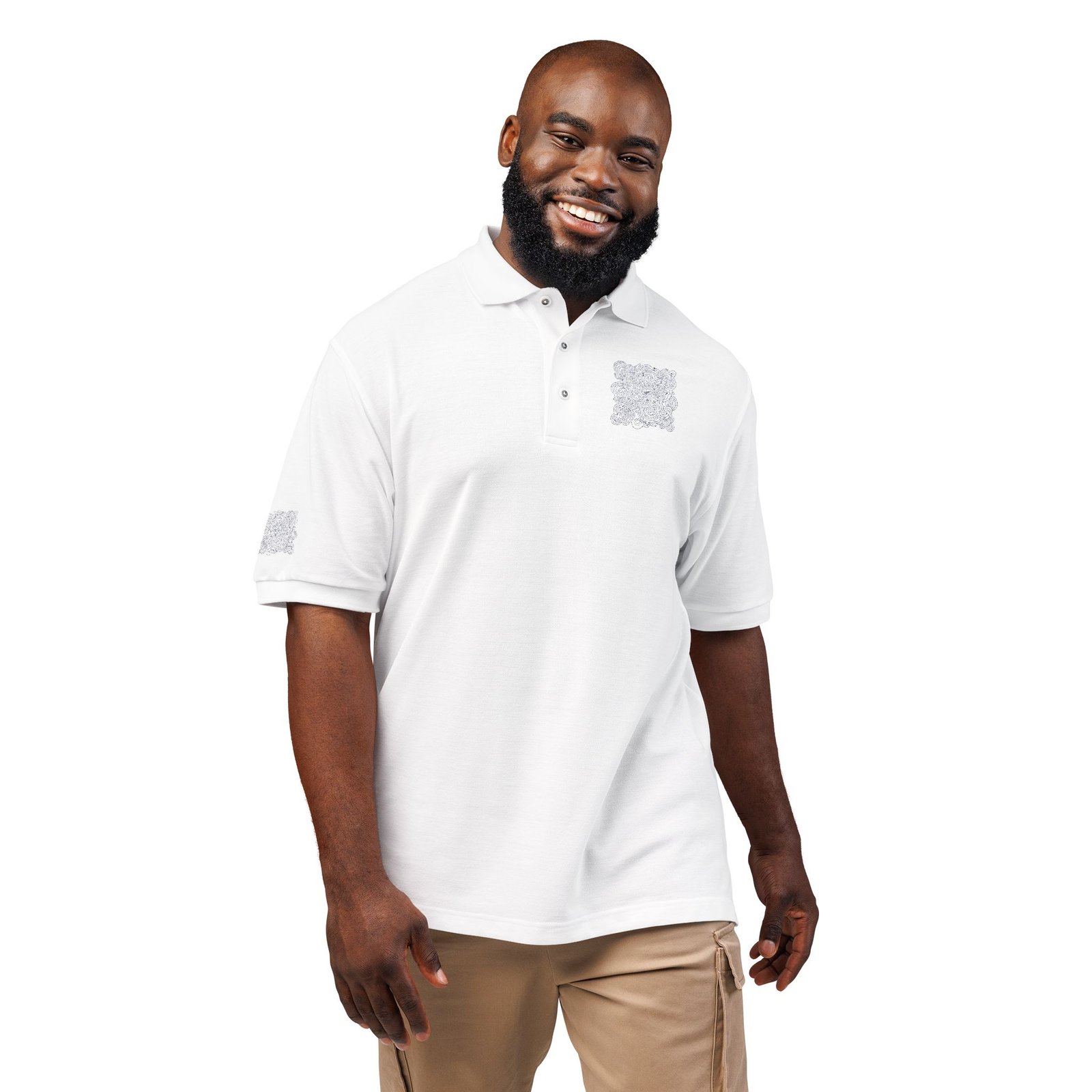 Embroidered Minimal The Stitch Study Polo - Image 3
