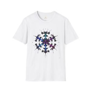 Abstract Inkblot Graphic T-Shirt — Symmetrical Rorschach Design