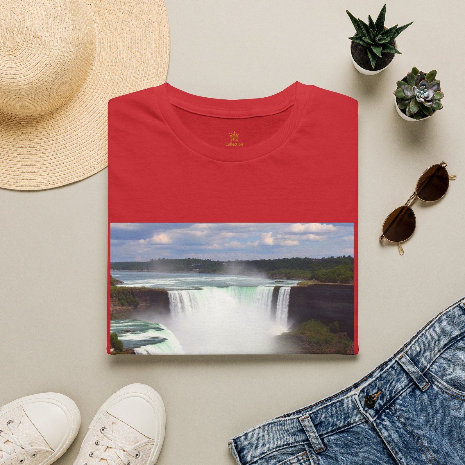 Niagara Falls Photo T-Shirt — Scenic Waterfall Travel Tee - Image 99