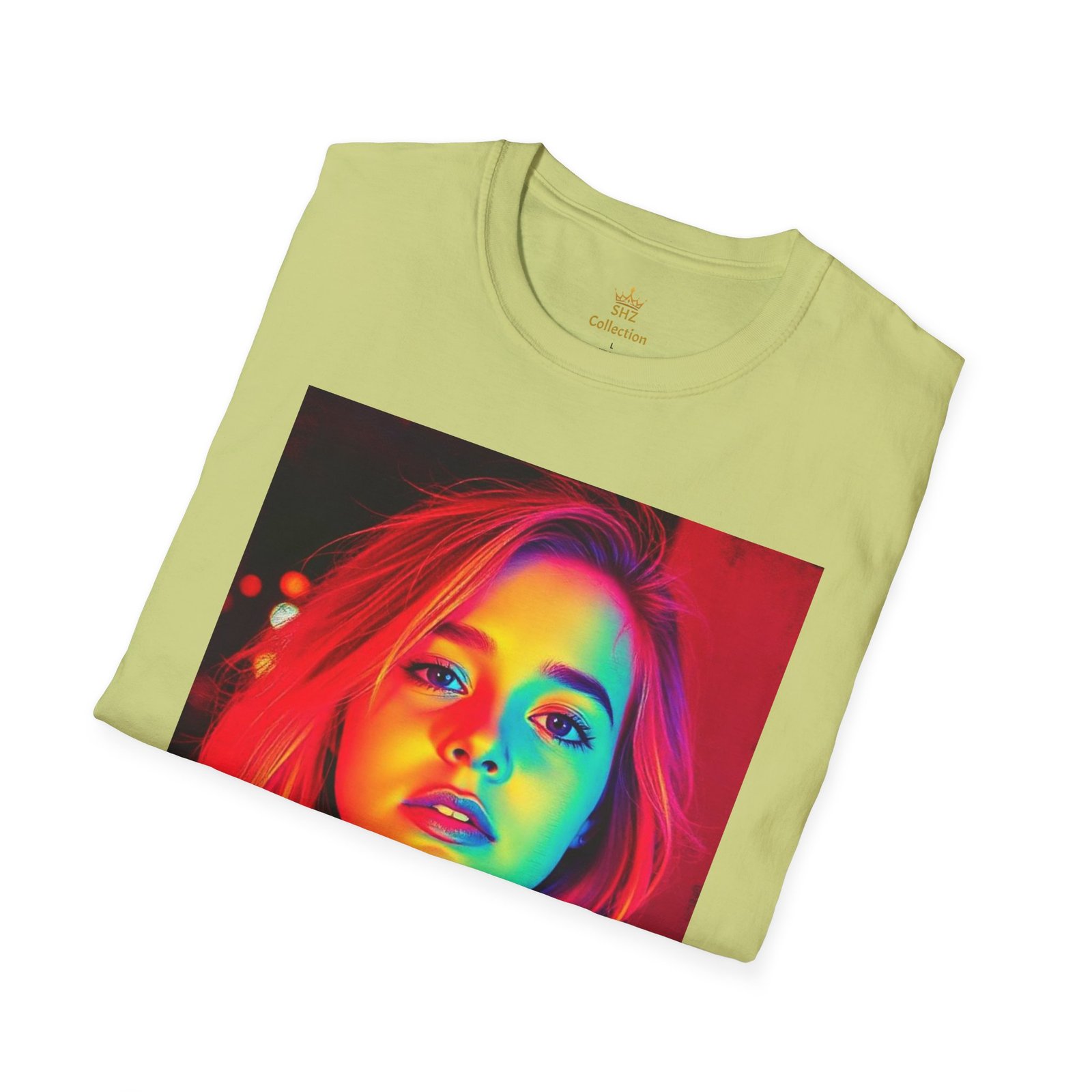 Rainbow Portrait T‑Shirt — Colorful Neon Face Art Tee - Image 39