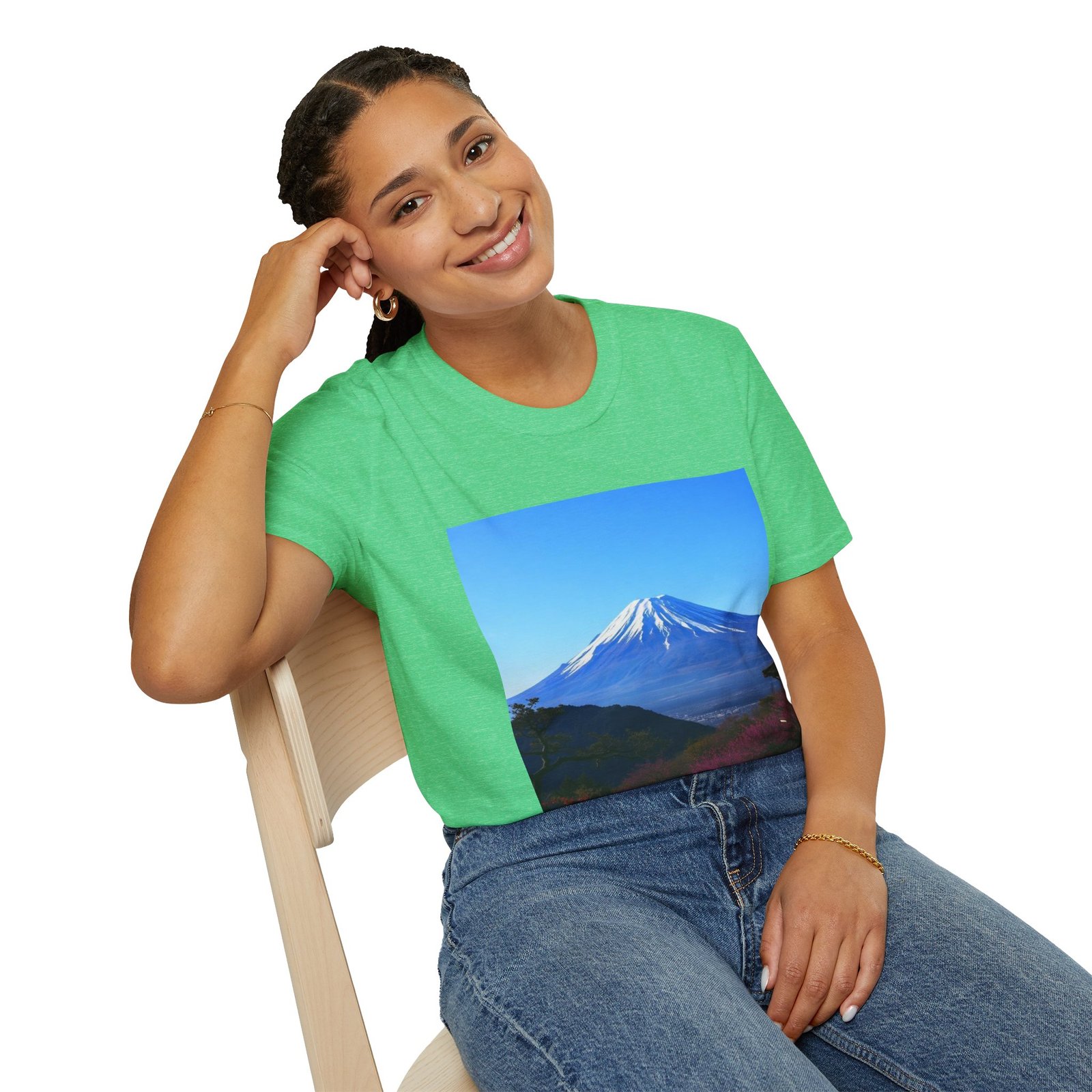 T-Shirt — Serene Mount Fuji Landscape Print - Image 62