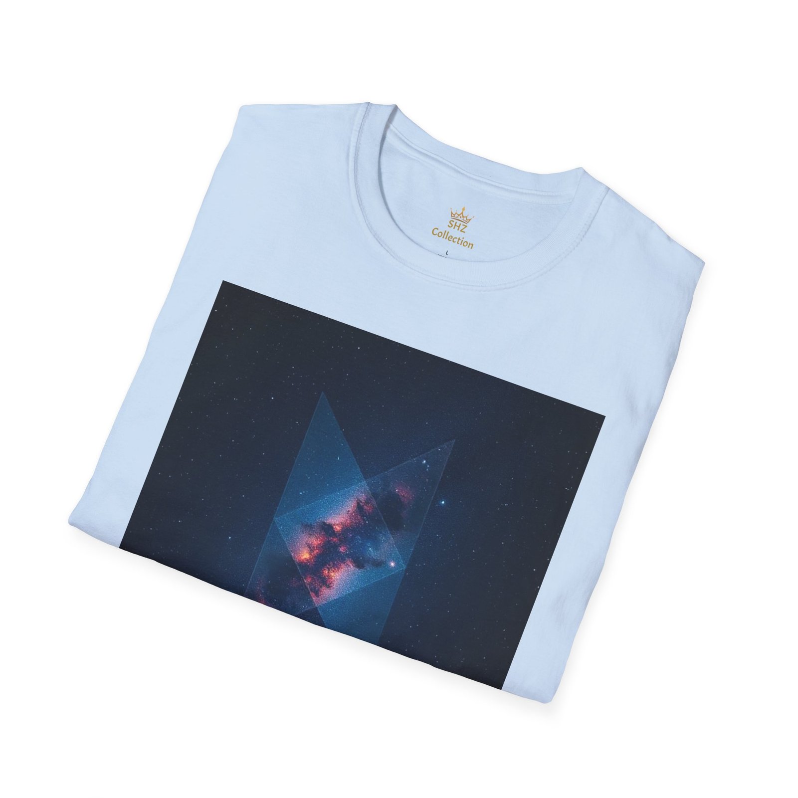 Galaxy Triangle Graphic T-Shirt — Cosmic Nebula Print - Image 66