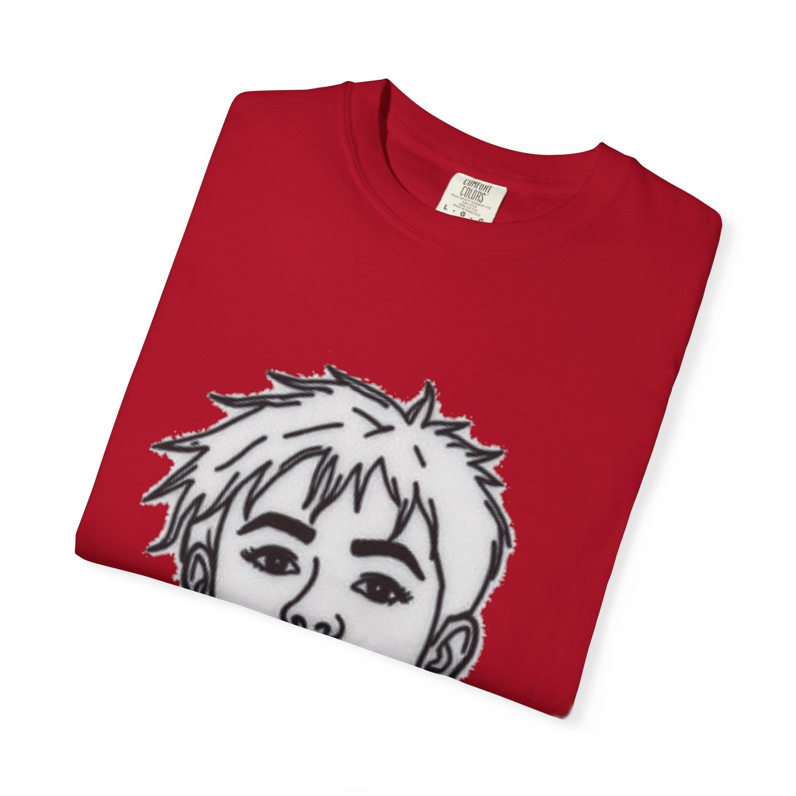 Minimal Line Art Face T-Shirt — Monochrome Portrait Tee - Image 81