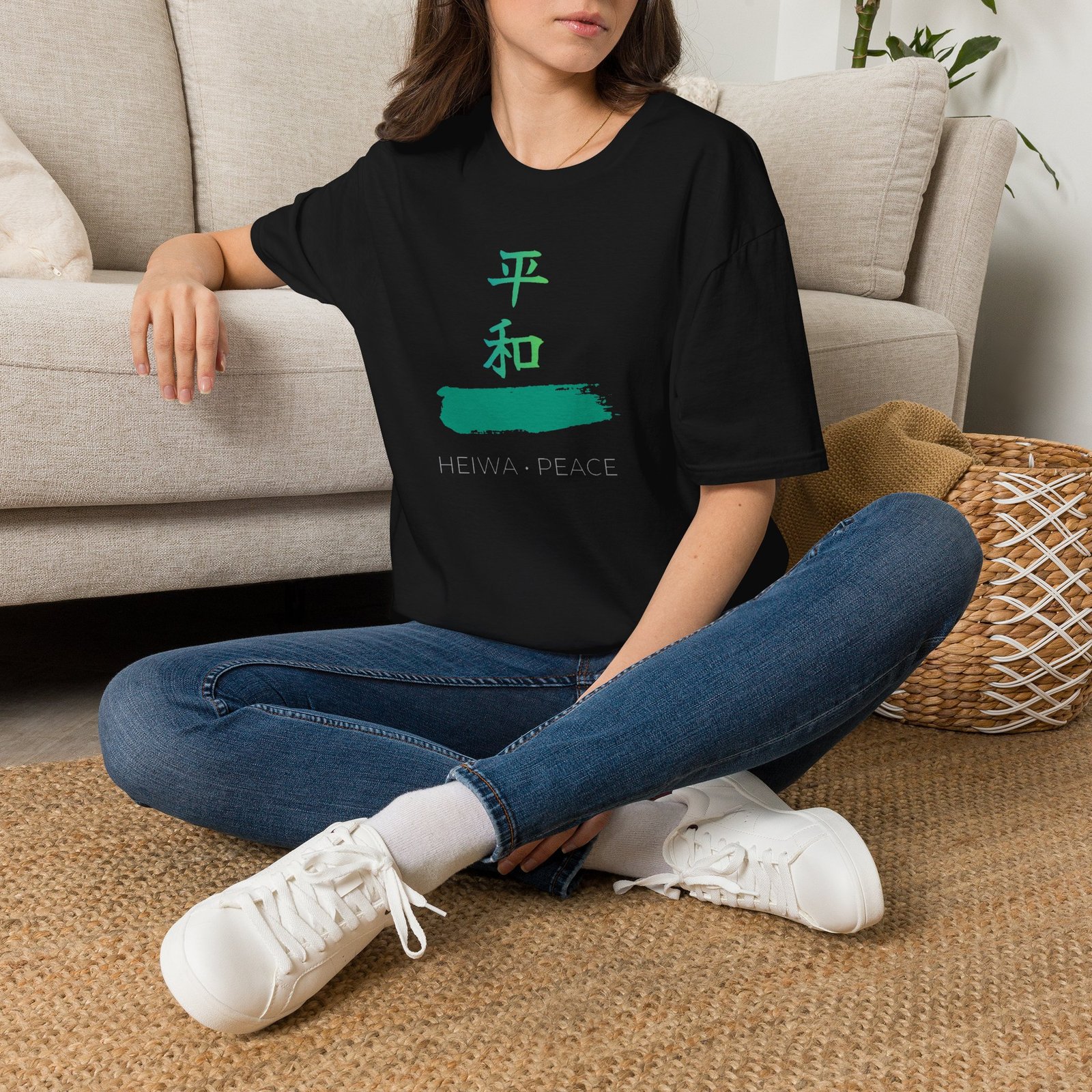 Peace Kanji T-Shirt — Heiwa Japanese Calligraphy Tee - Image 4