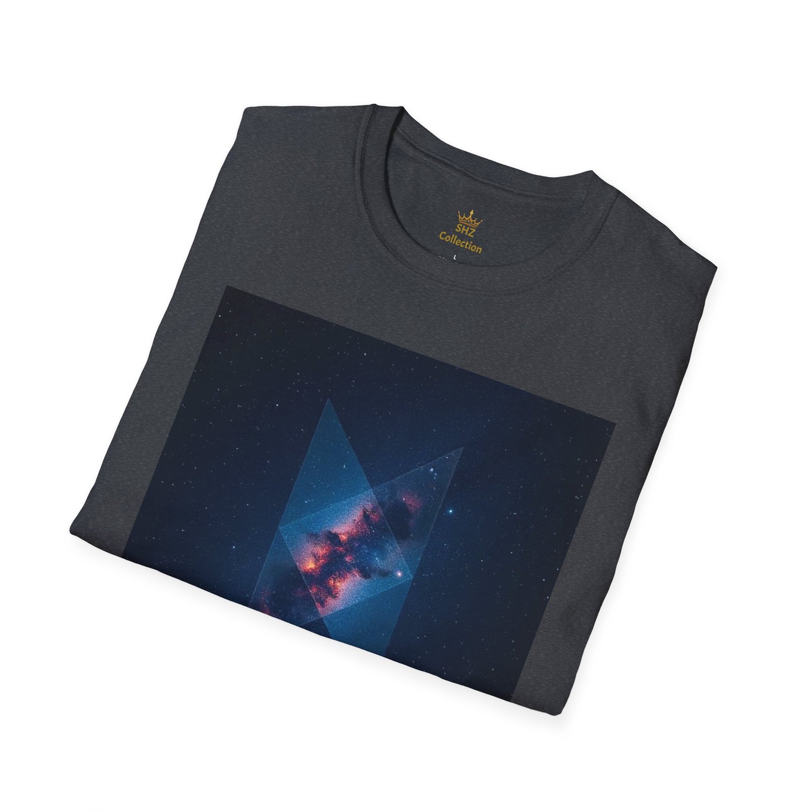 Galaxy Triangle Graphic T-Shirt — Cosmic Nebula Print - Image 80