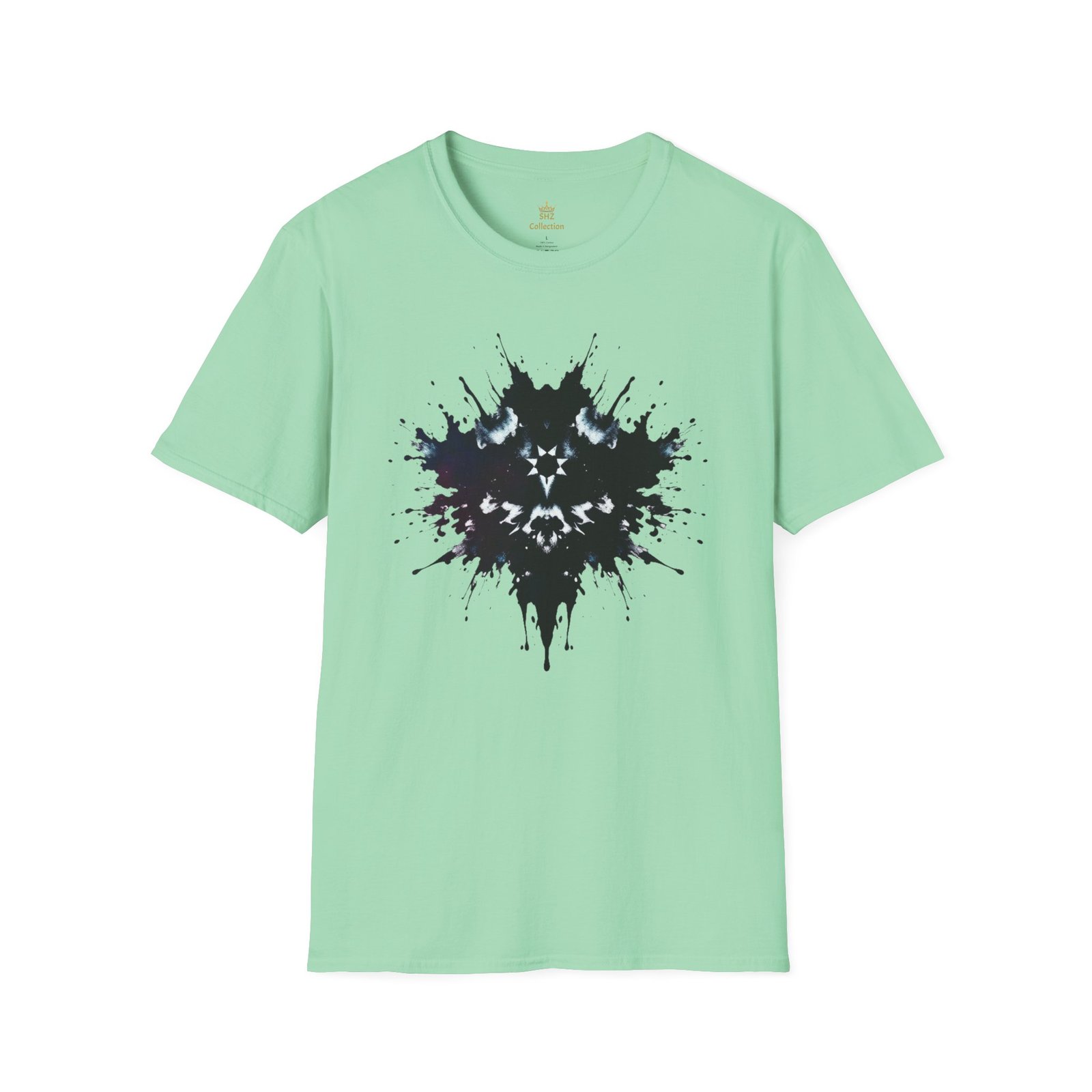 Inkblot Graphic T-Shirt — Rorschach Splash Art Tee - Image 33