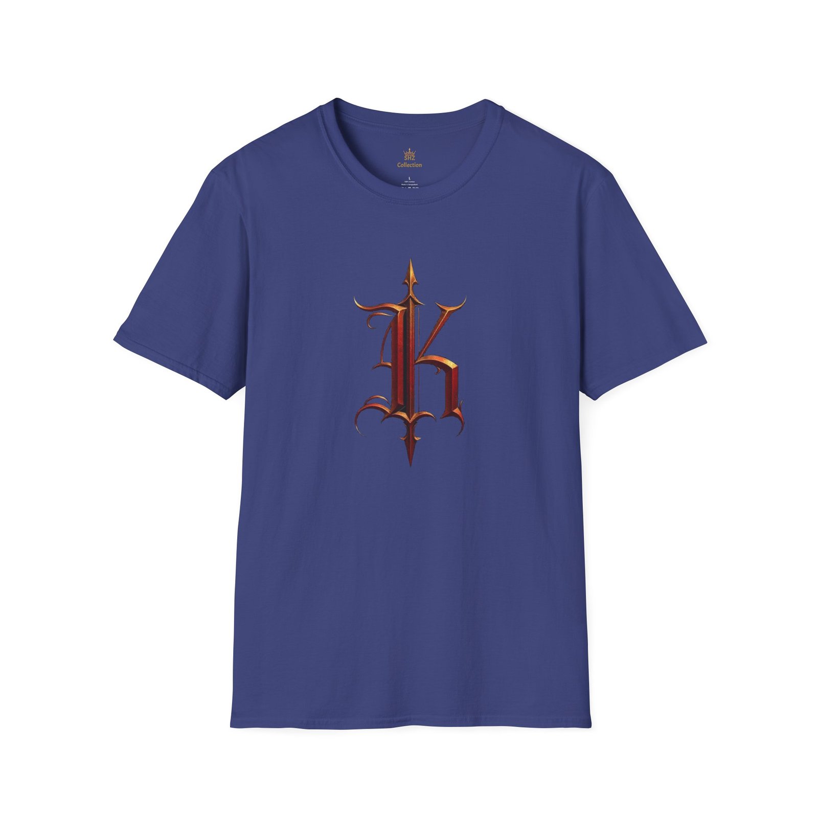 Gothic Letter K T-Shirt — Vintage Dark Monogram Tee - Image 65