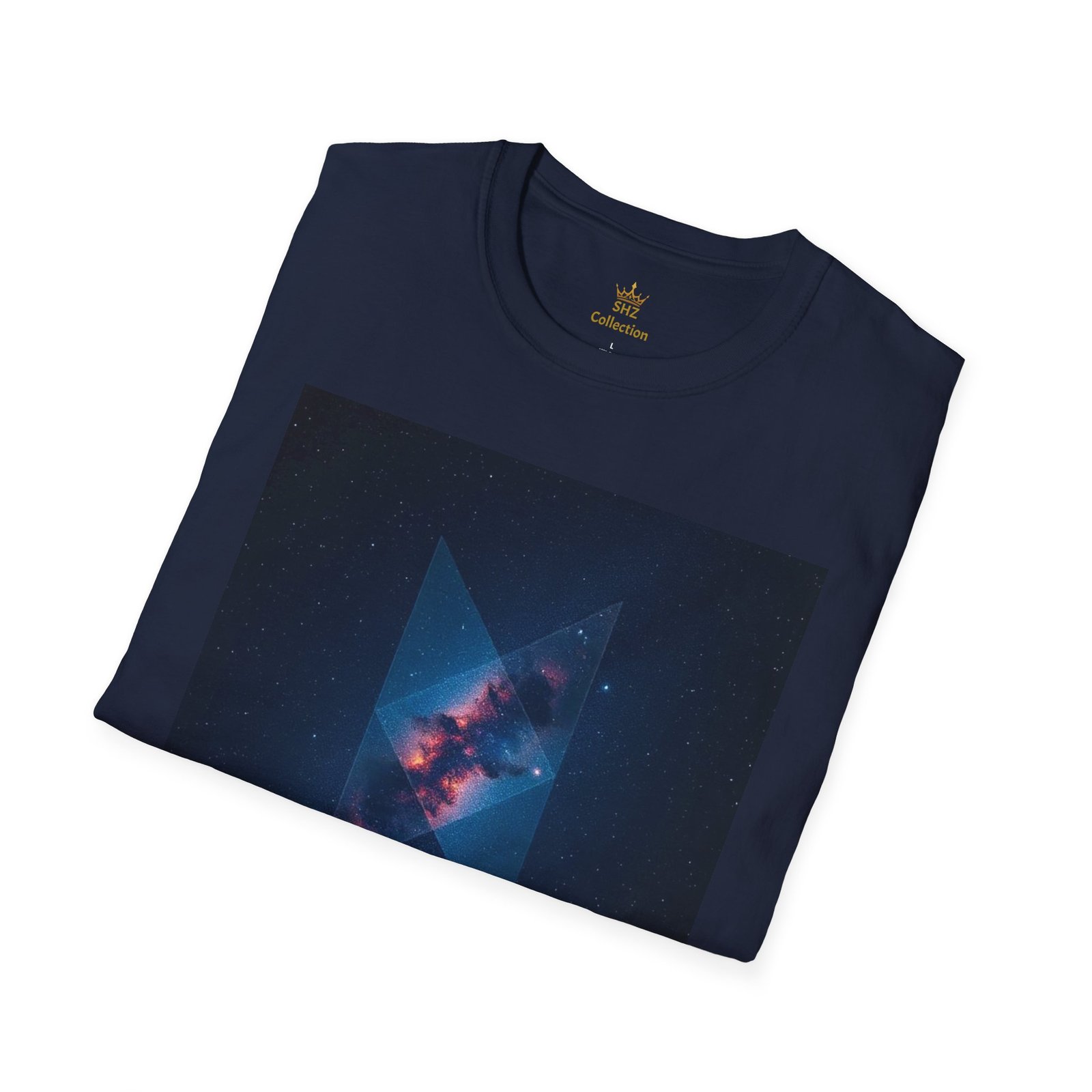 Galaxy Triangle Graphic T-Shirt — Cosmic Nebula Print - Image 87
