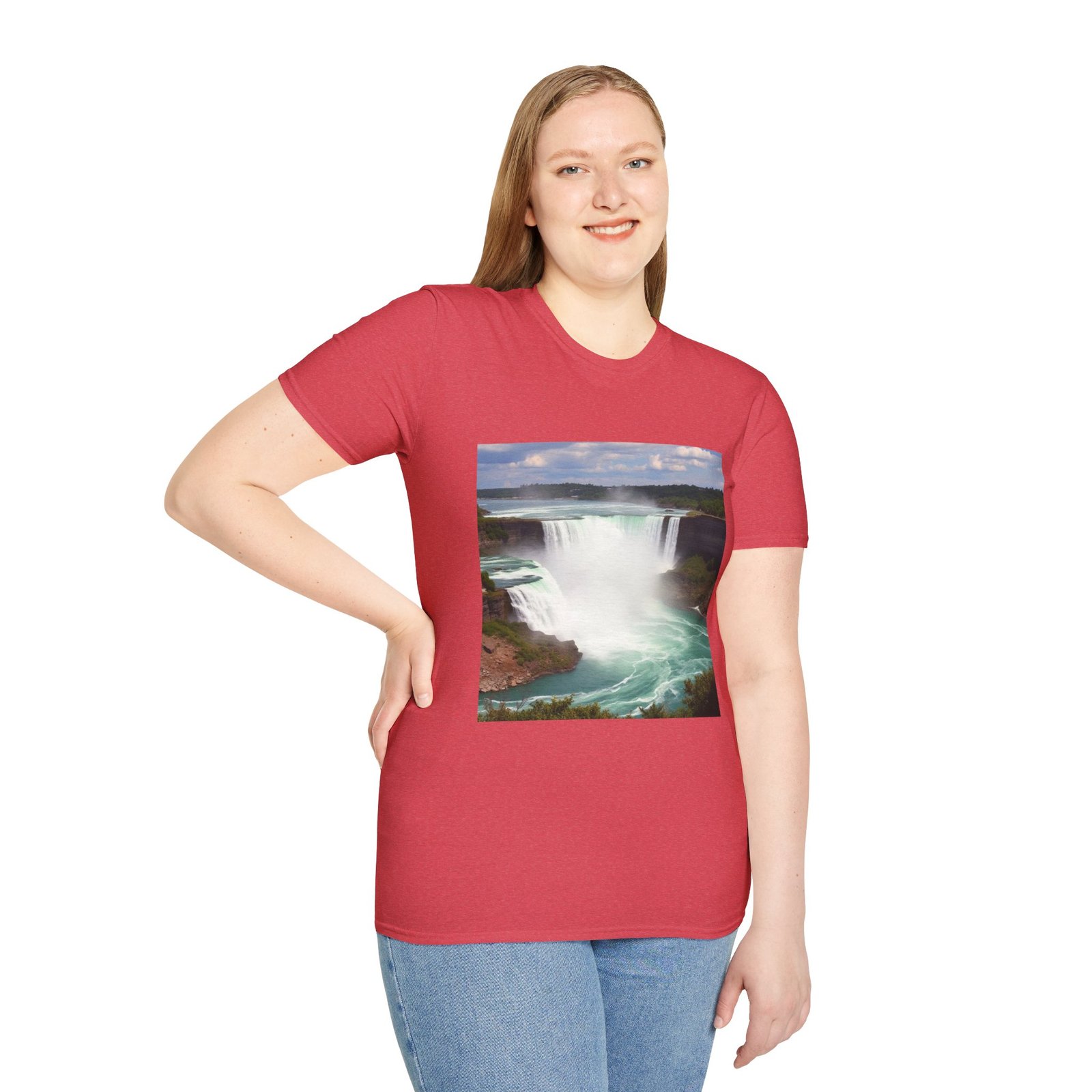 Niagara Falls Photo T-Shirt — Scenic Waterfall Travel Tee - Image 93
