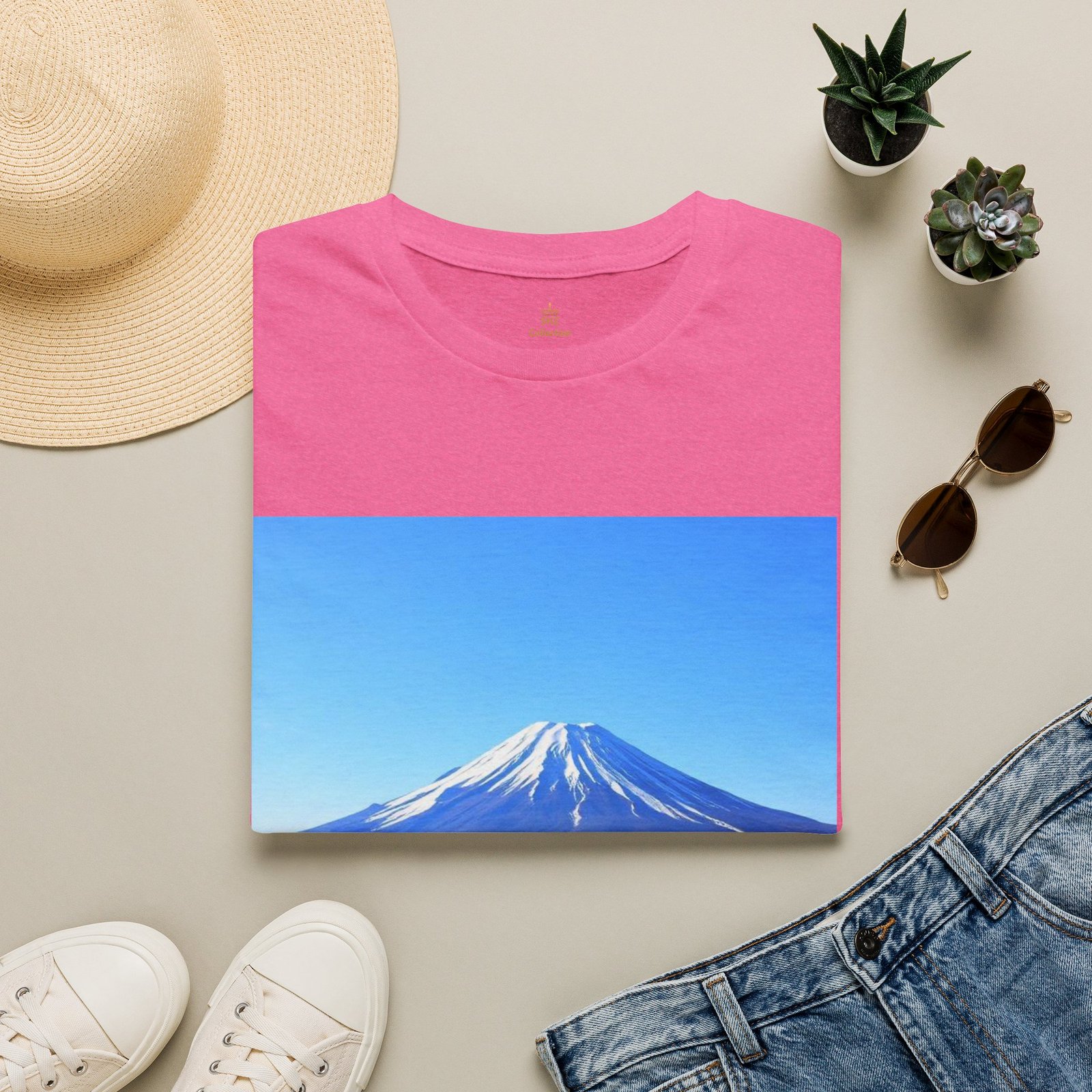 T-Shirt — Serene Mount Fuji Landscape Print - Image 87