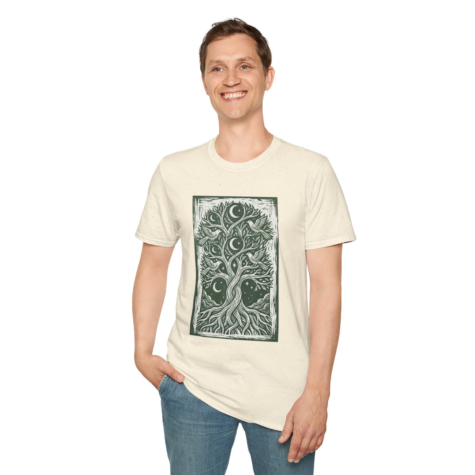 Tree of Life Moon T-Shirt — Celestial Botanical Graphic Tee - Image 23