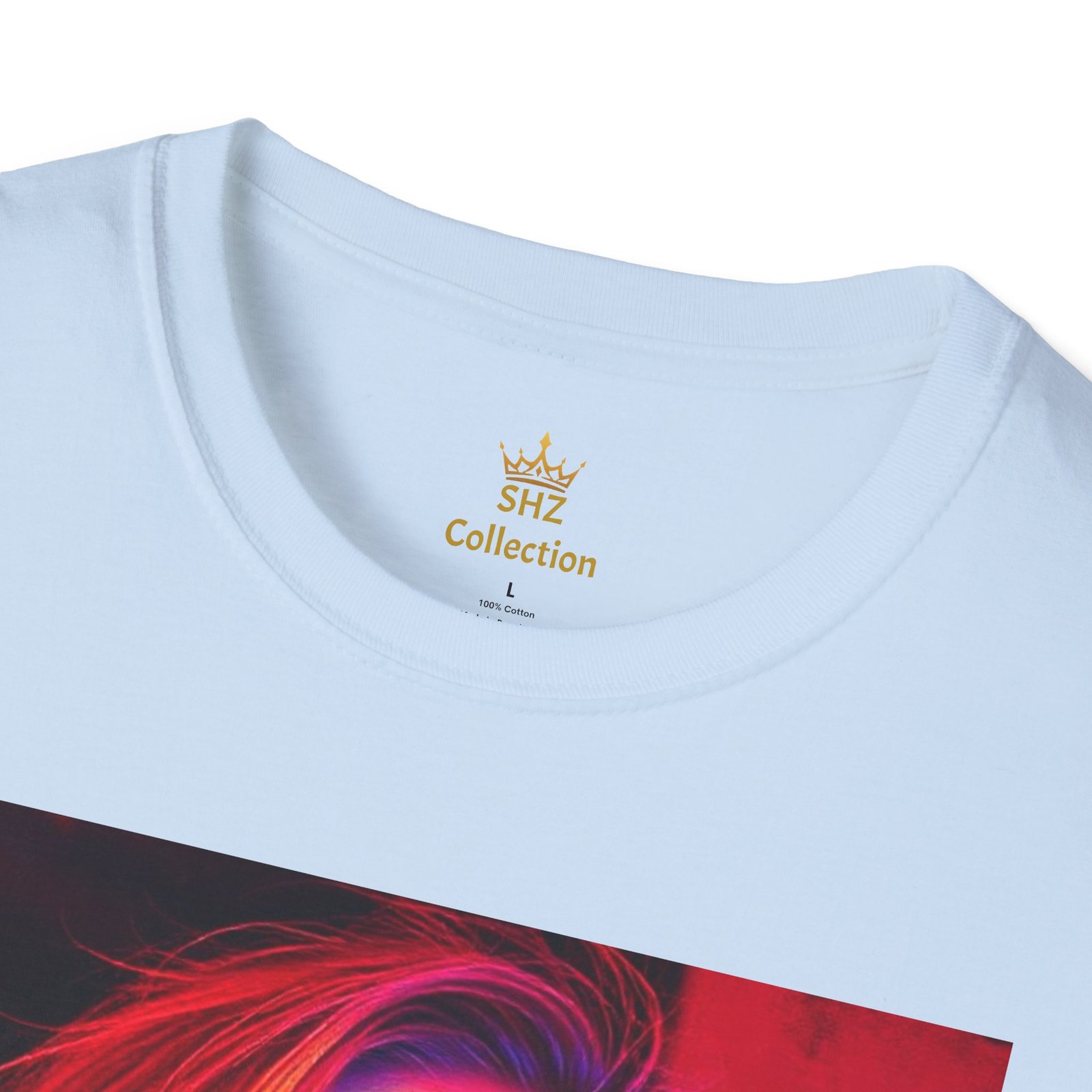 Rainbow Portrait T‑Shirt — Colorful Neon Face Art Tee - Image 66