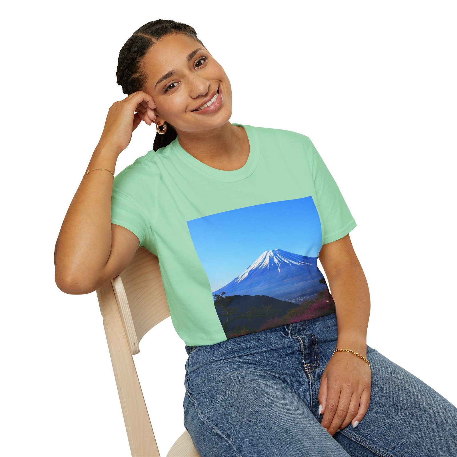 T-Shirt — Serene Mount Fuji Landscape Print - Image 55