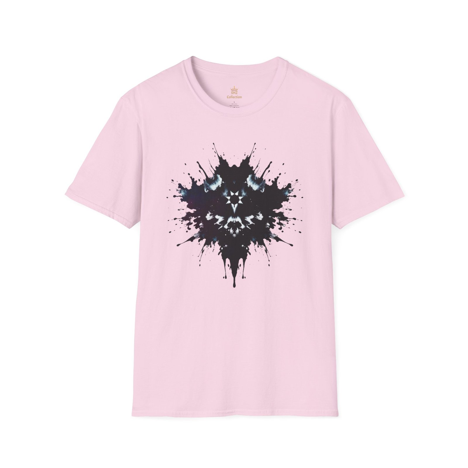 Inkblot Graphic T-Shirt — Rorschach Splash Art Tee - Image 81