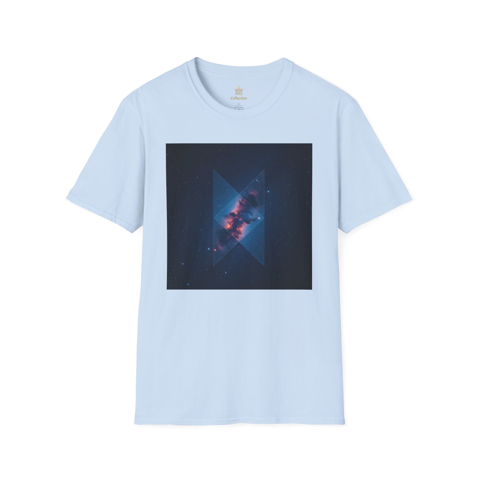 Galaxy Triangle Graphic T-Shirt — Cosmic Nebula Print - Image 64