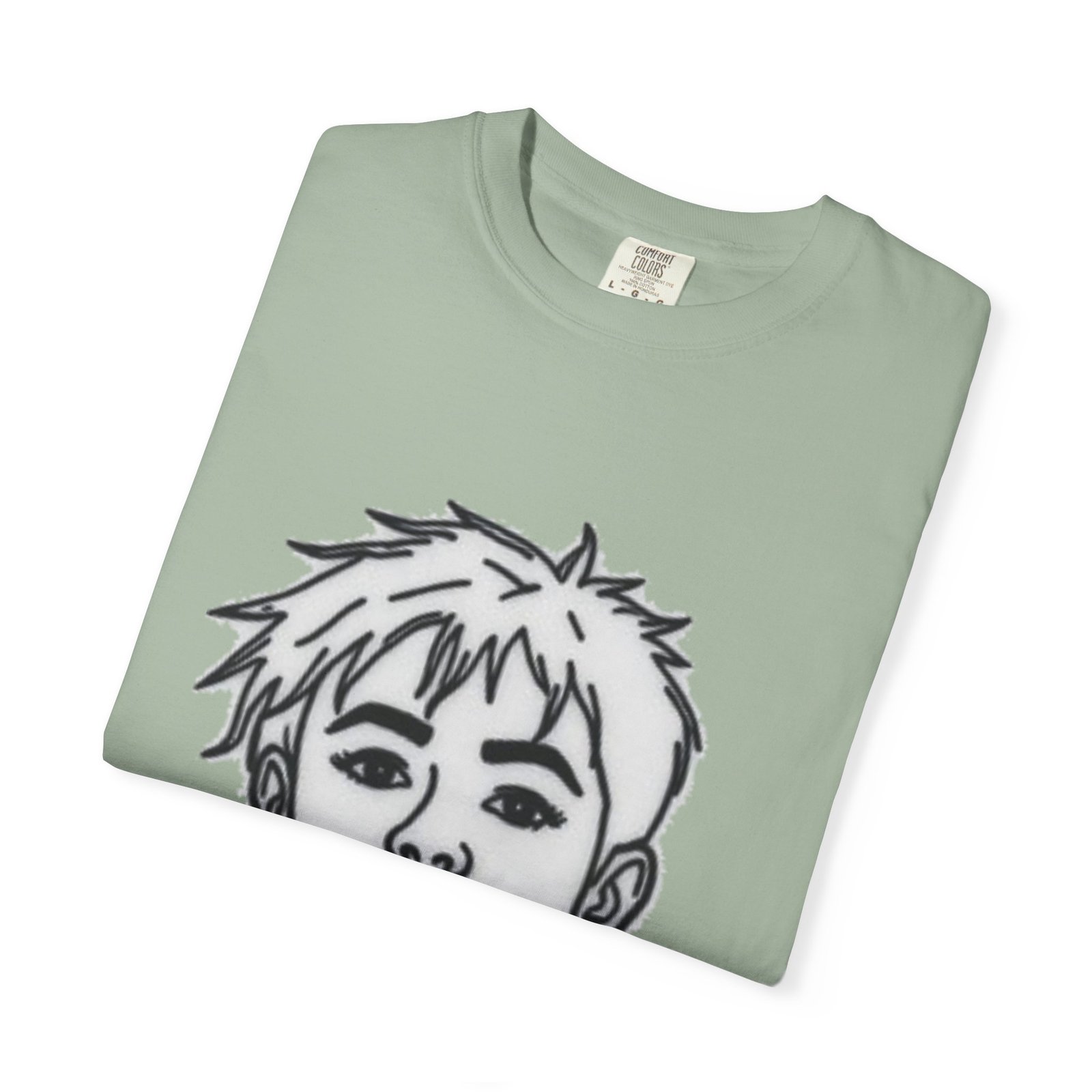 Minimal Line Art Face T-Shirt — Monochrome Portrait Tee - Image 27