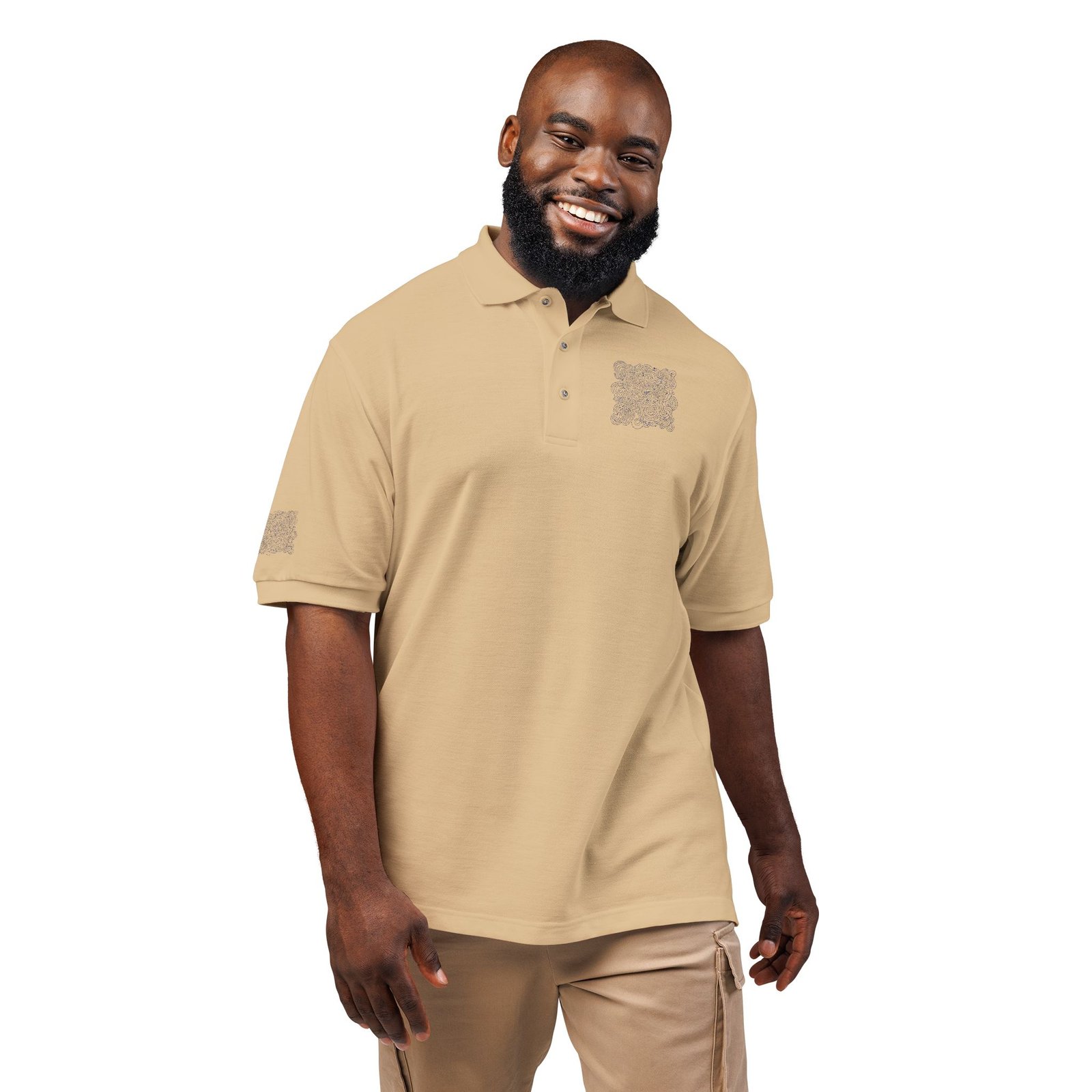Embroidered Minimal The Stitch Study Polo - Image 8