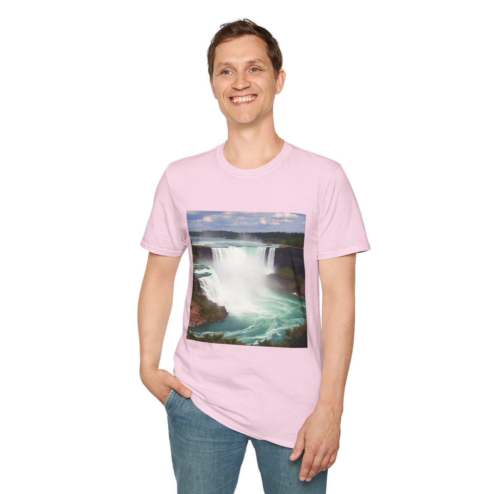 Niagara Falls Photo T-Shirt — Scenic Waterfall Travel Tee - Image 86