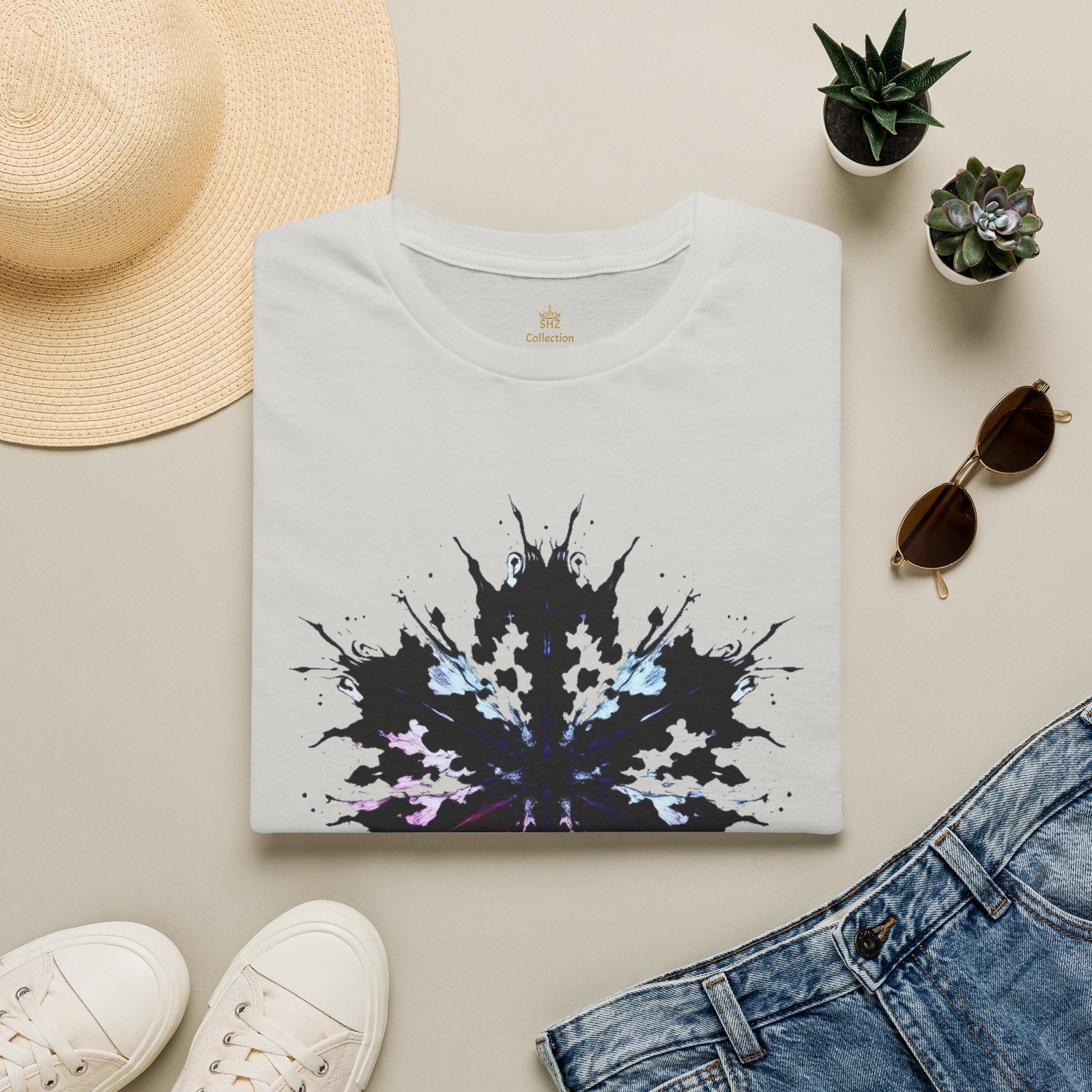 Rorschach Inkblot Graphic T-Shirt — Abstract Symmetry Tee - Image 28