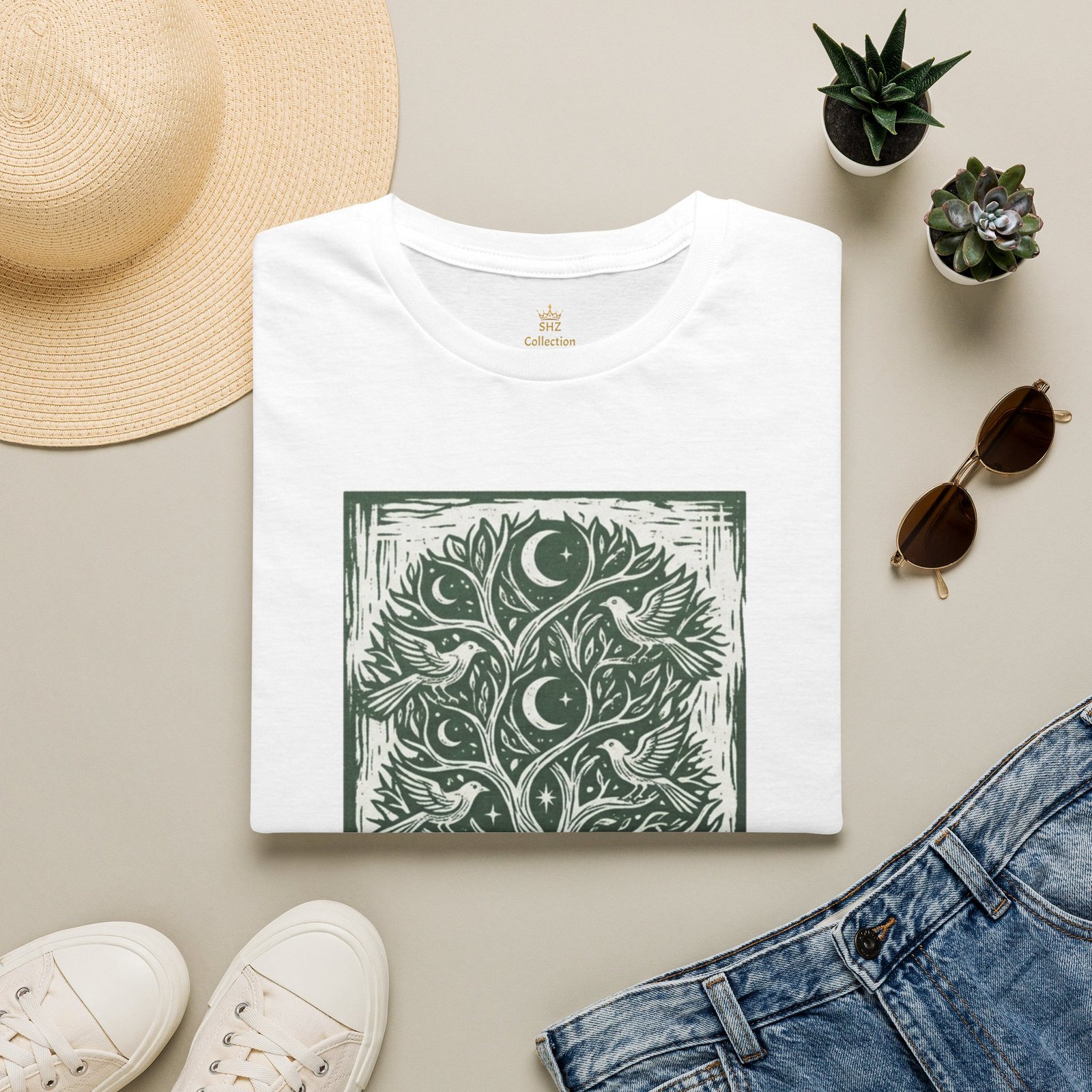 Tree of Life Moon T-Shirt — Celestial Botanical Graphic Tee - Image 12