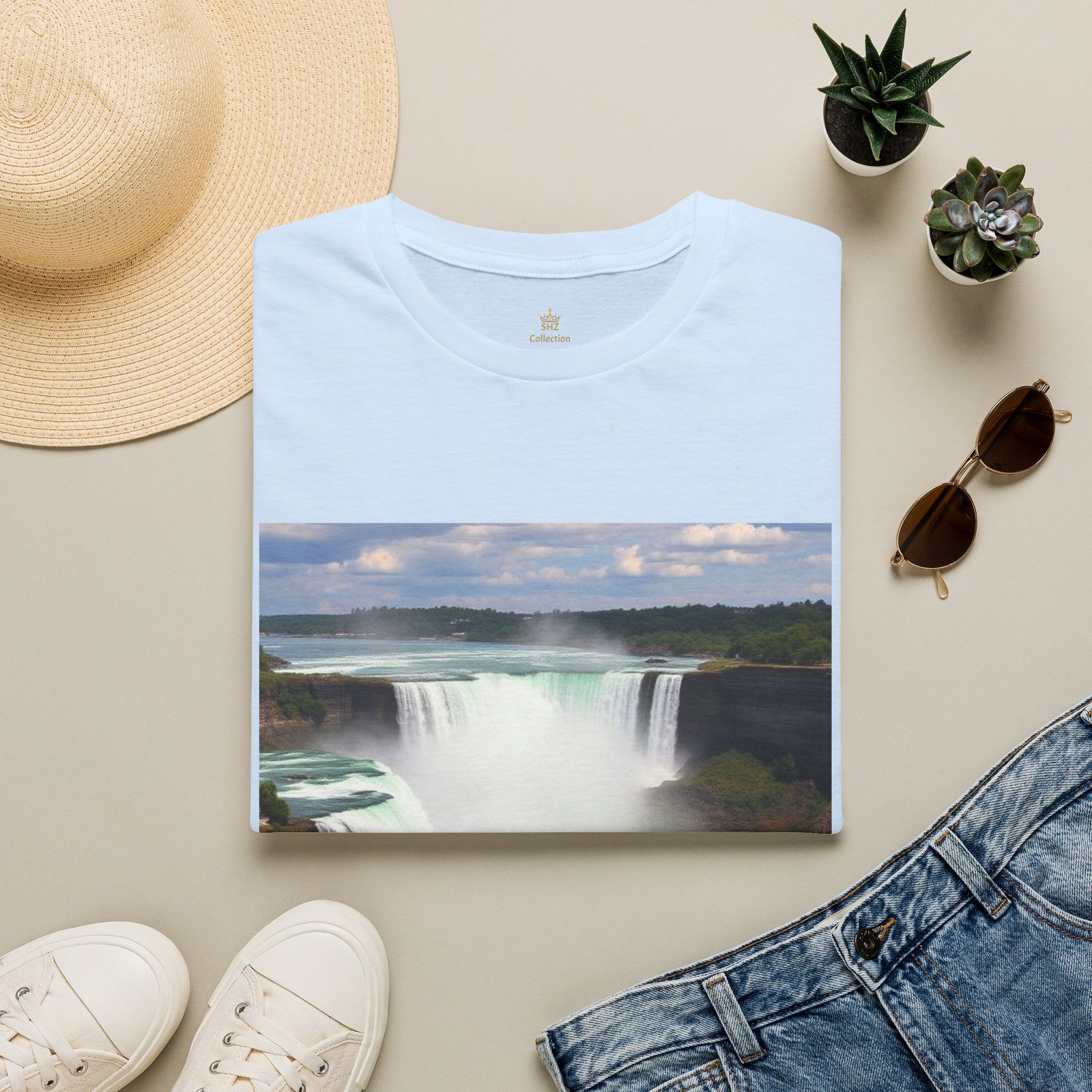 Niagara Falls Photo T-Shirt — Scenic Waterfall Travel Tee - Image 59